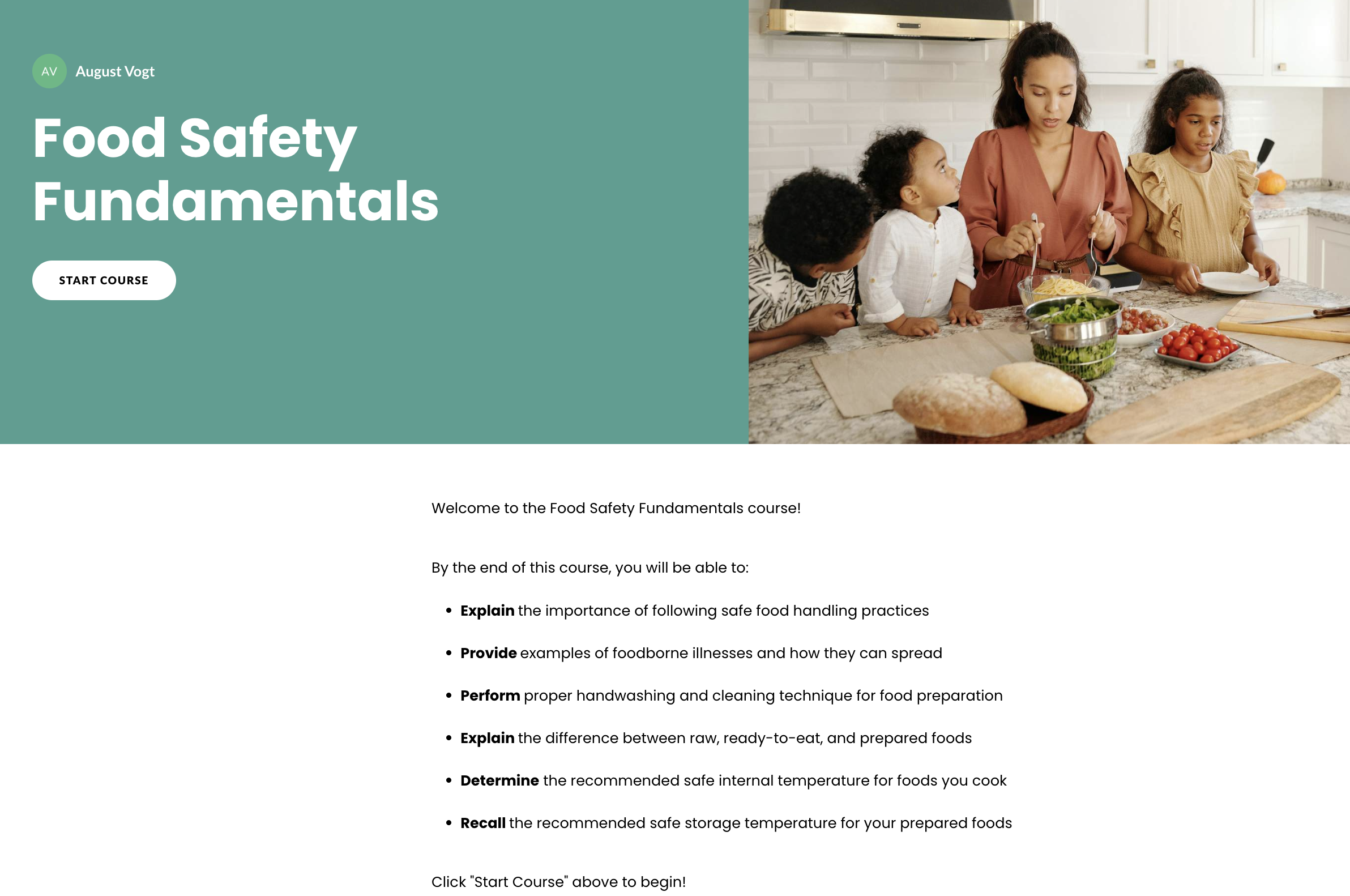 food safety fundamentals