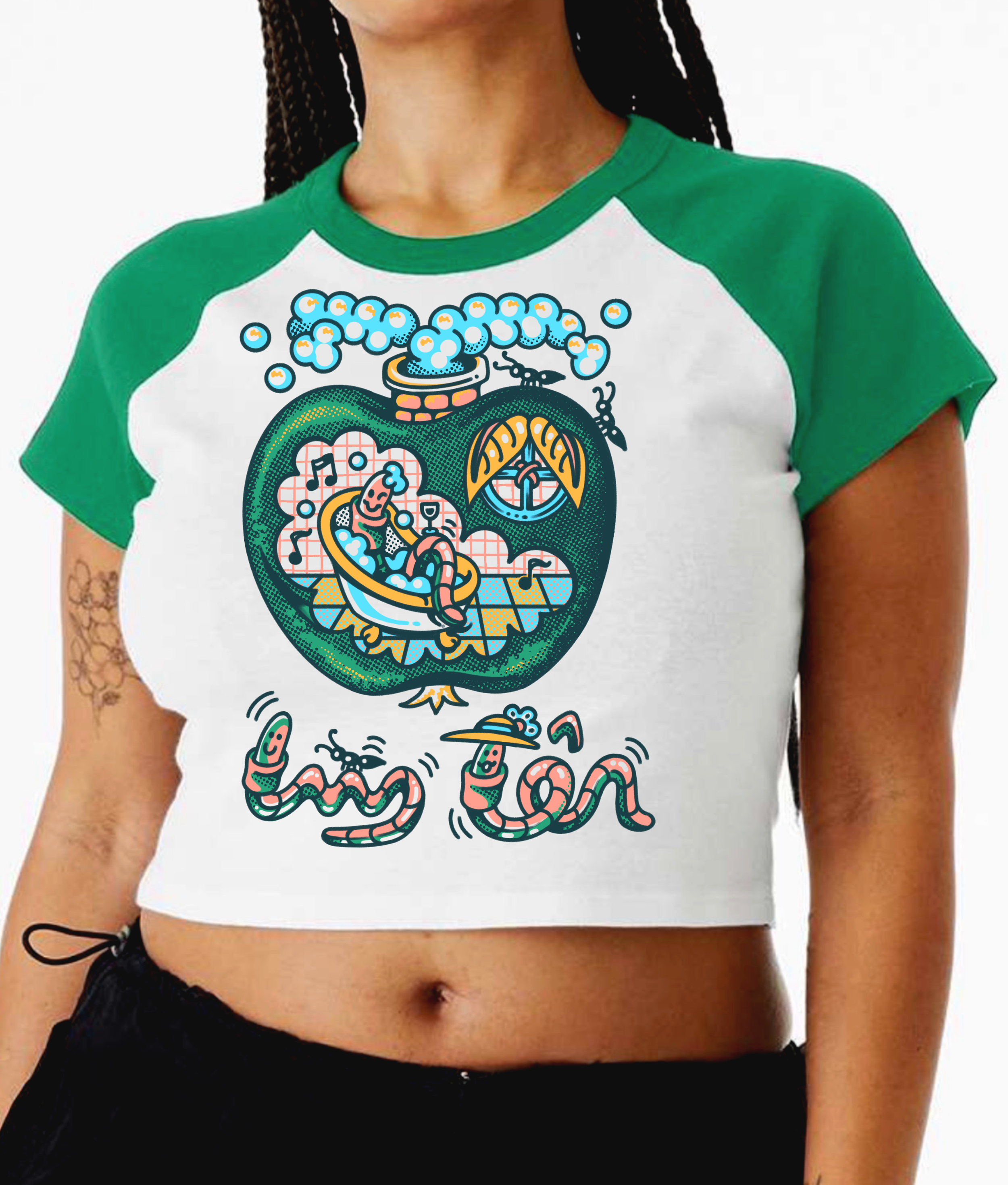 Big Apple Bubble Bath Crop - Pre Order