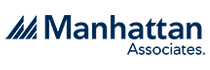 Manhattan Associates logo in blue text with a stylized 'M' symbol.