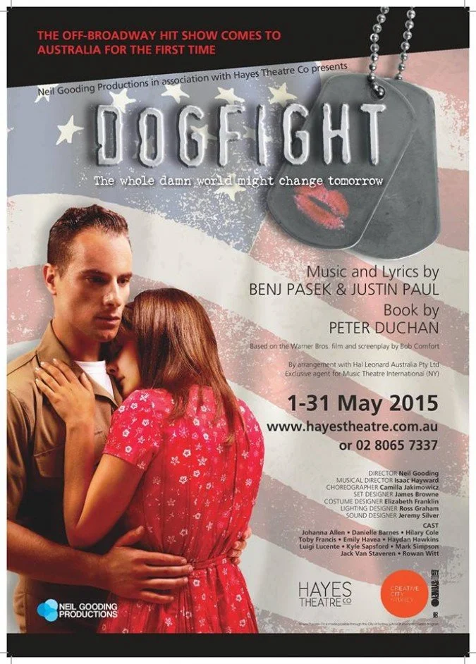 'Dogfight' - Hayes Theatre Company & Neil Gooding Productions 
Costume Designer - Liz Franklin