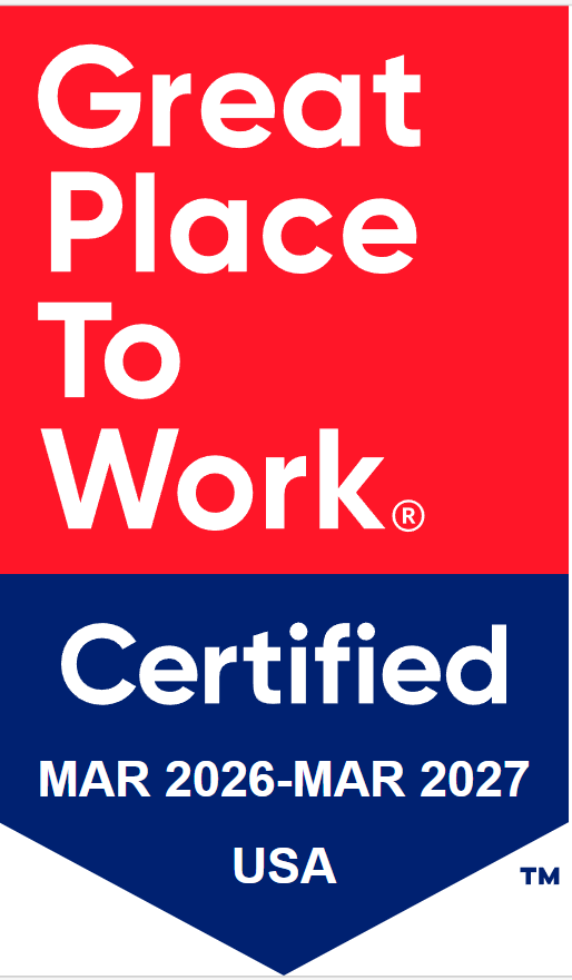 Great Place to Work Certified March 2026 - March 2027