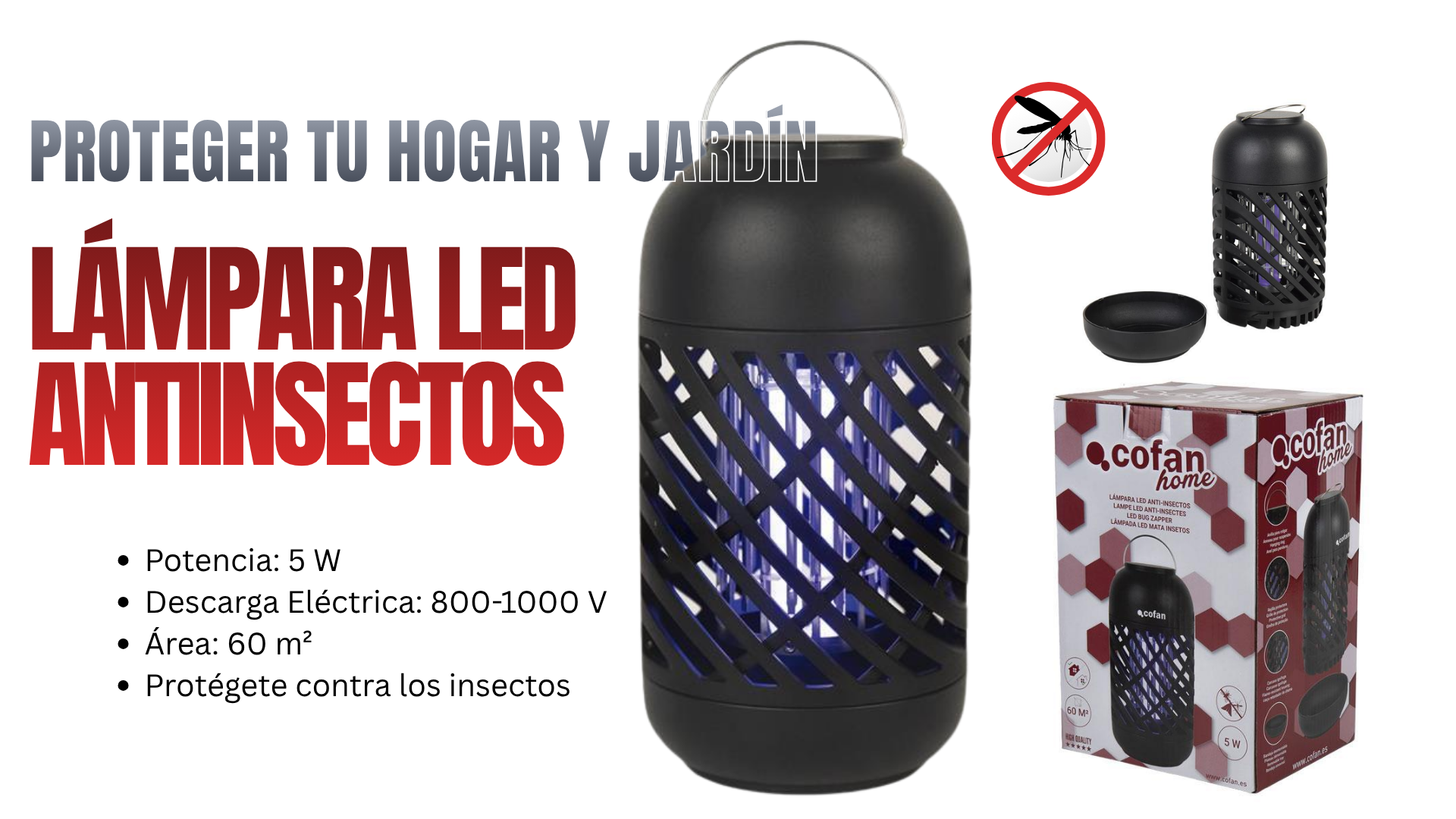 Làmpara LED Antiinsectos