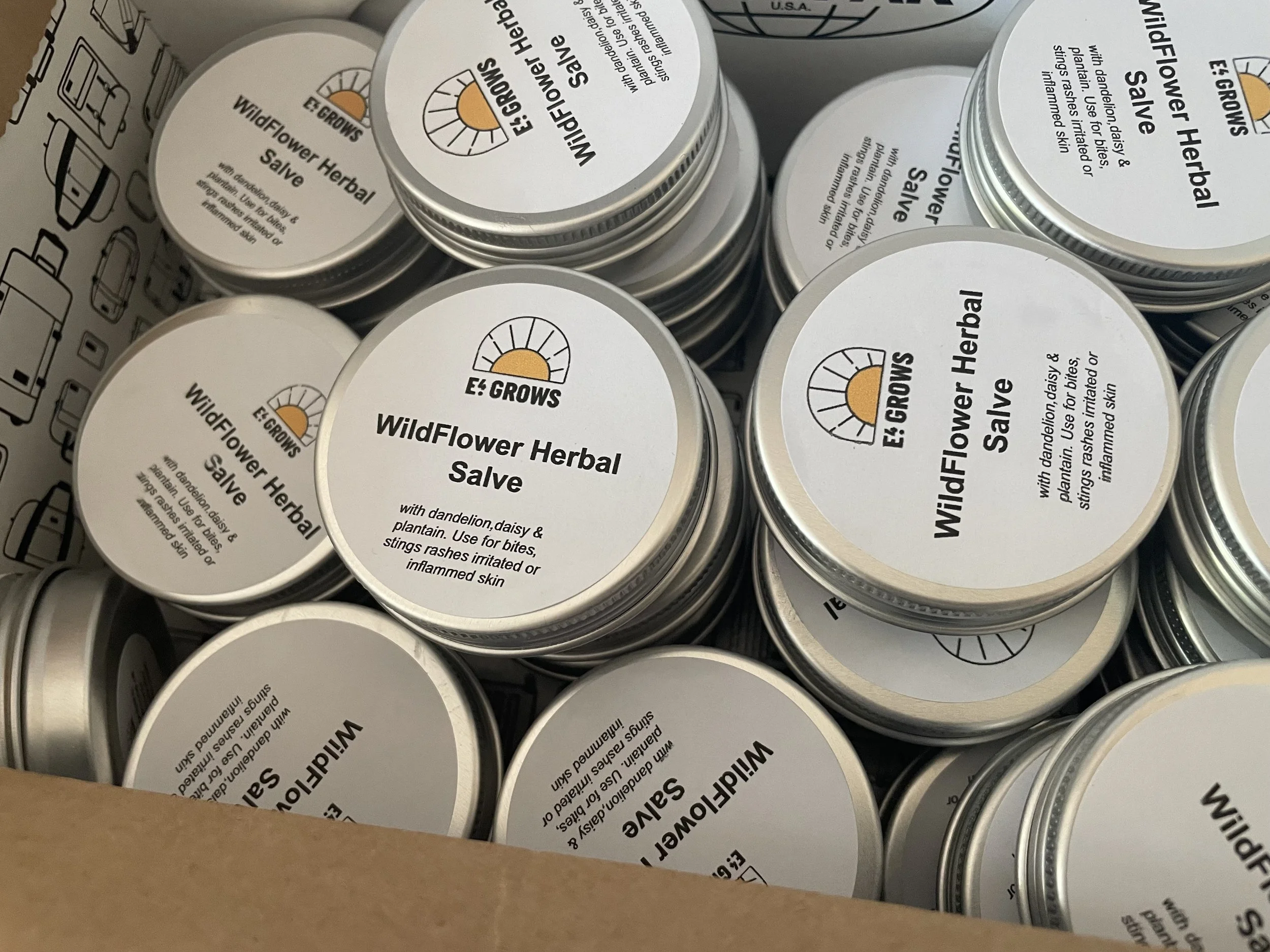 Bodycare made from flowers in the garden