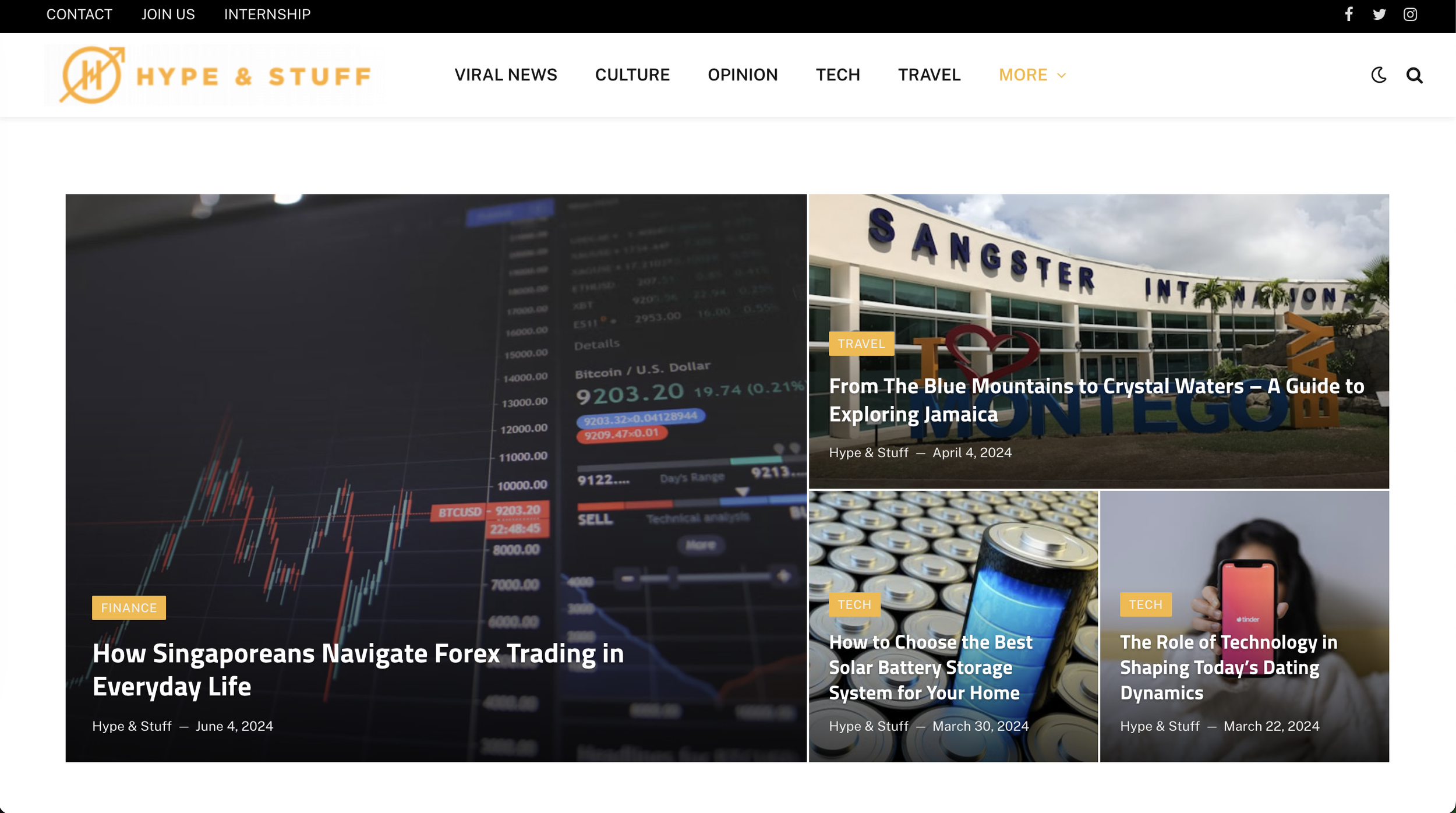 Hype & Stuff Website