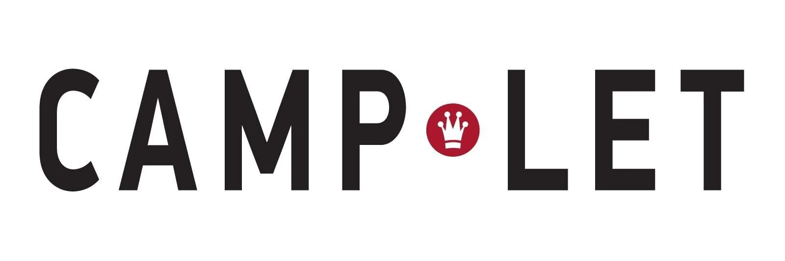 Text logo reading 'CAMPOLLET' with a red circle containing a white crown as the letter 'O'.