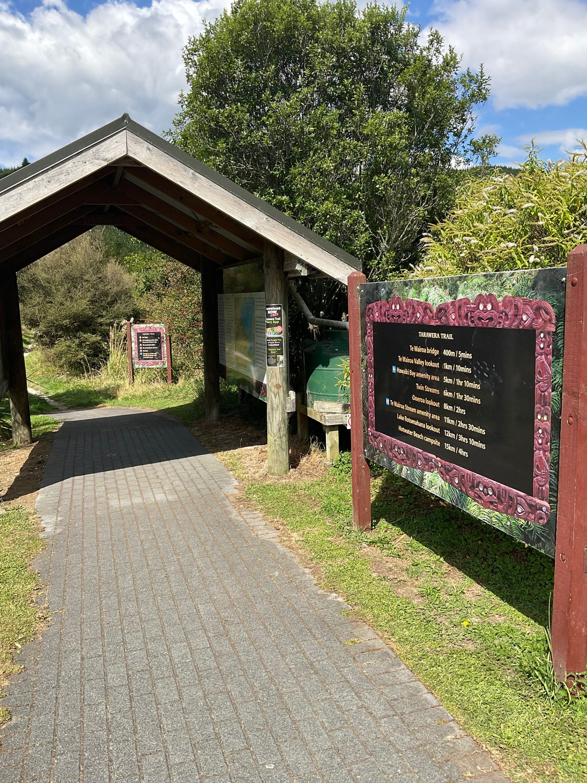 TARAWERA TRAIL WALKWAY $28 each way per vehicle of up to four people.