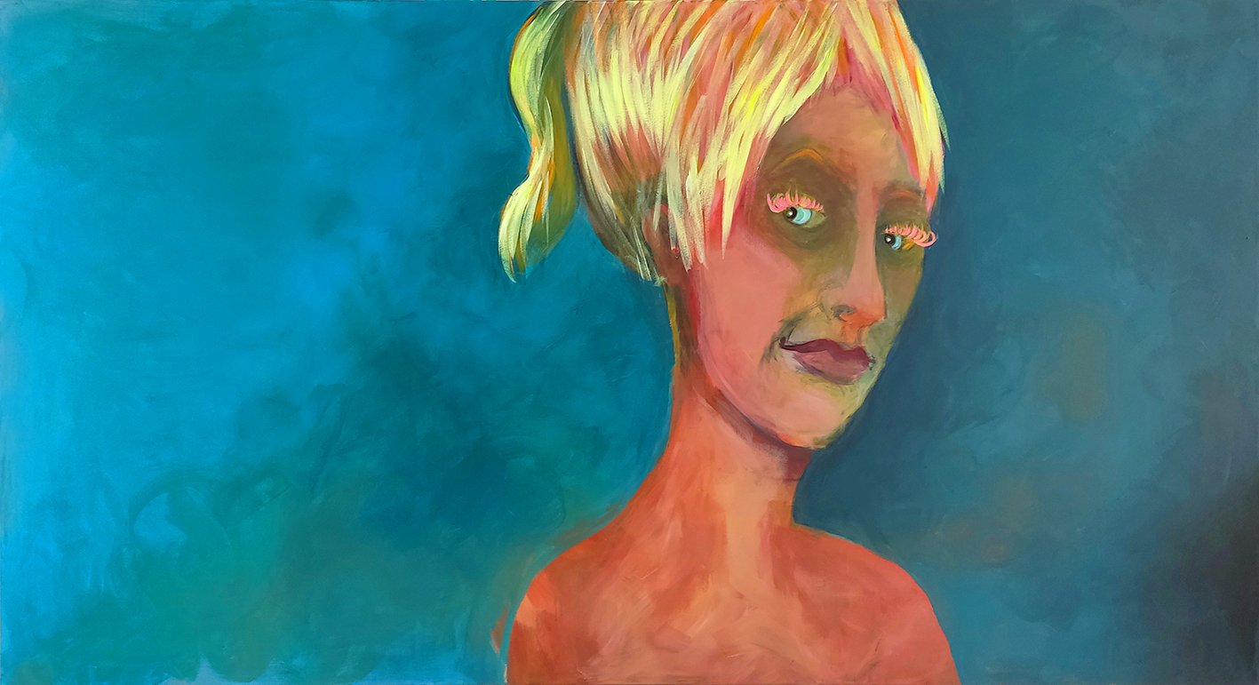 Blondeye I 250 x 135 cm I Acrylfarbe auf Leinwand I 2024