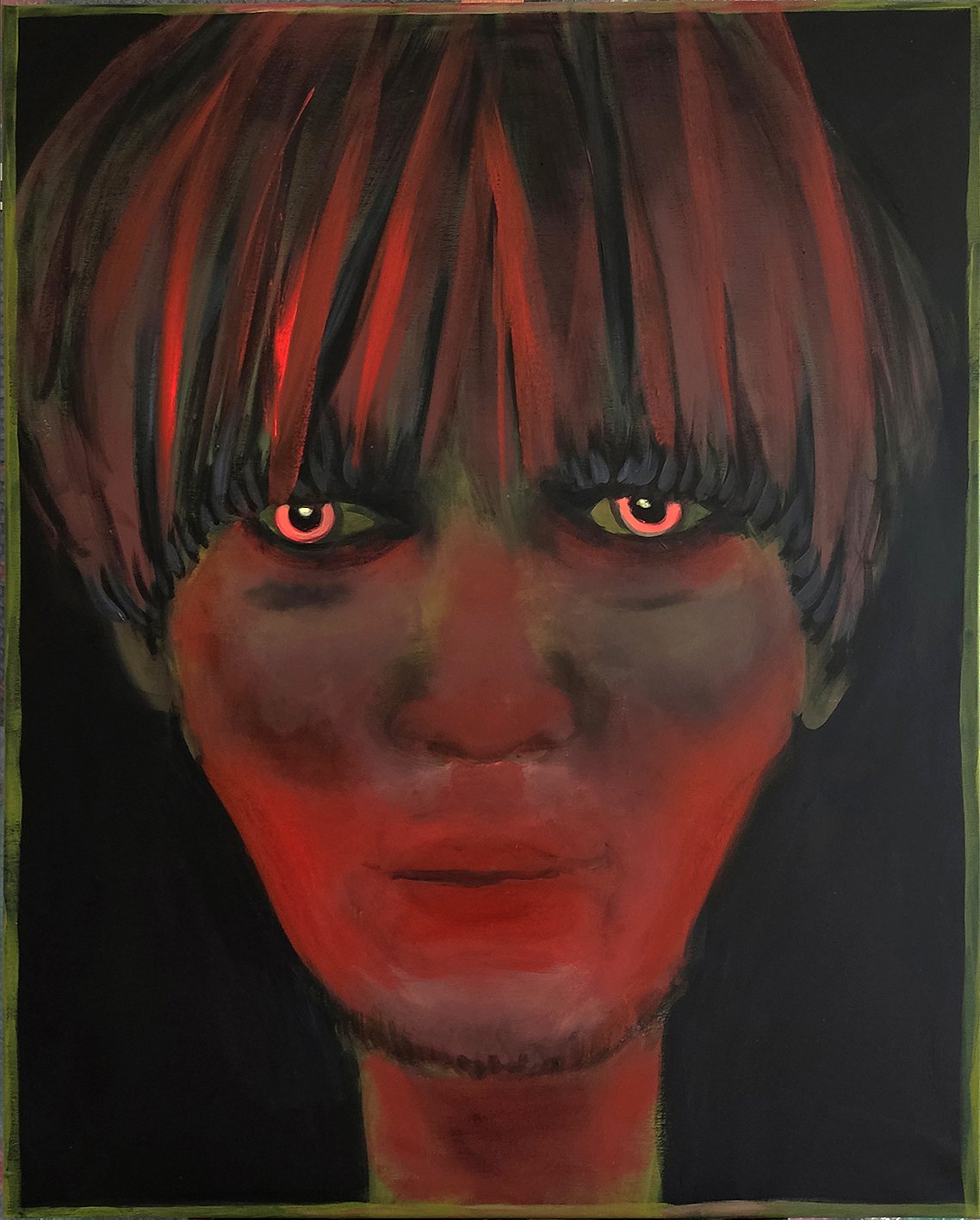 Red face I 80 x 100 cm I Acryl auf Leinwand I 2022