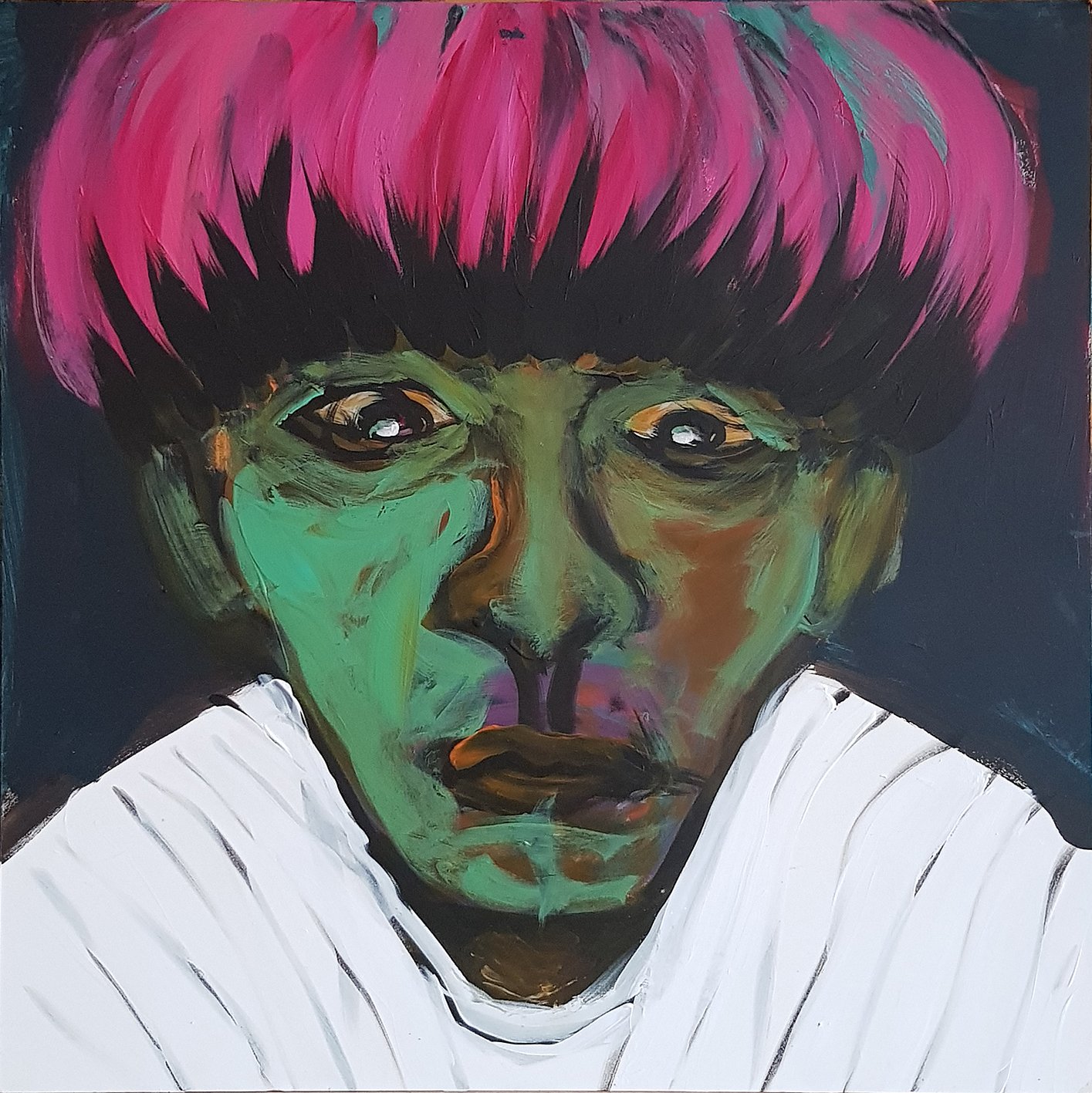 o.T. I 60 x 60 cm I Acrylfarbe auf Malplatte I 2021