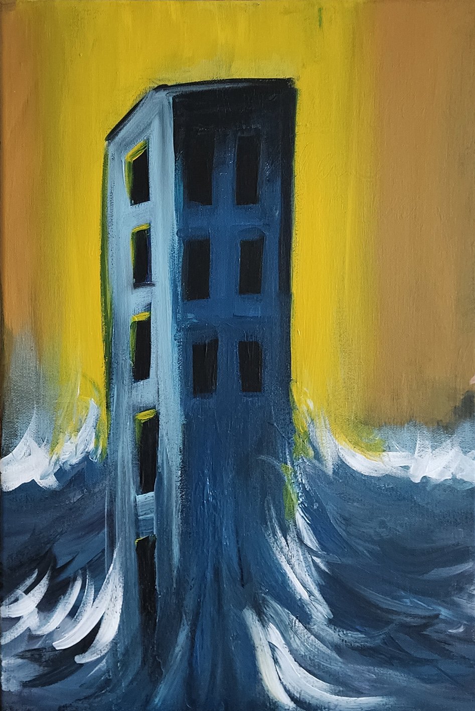 ghost house I 40 x 60 cm I Acryl auf Leinwand I 2021/2023