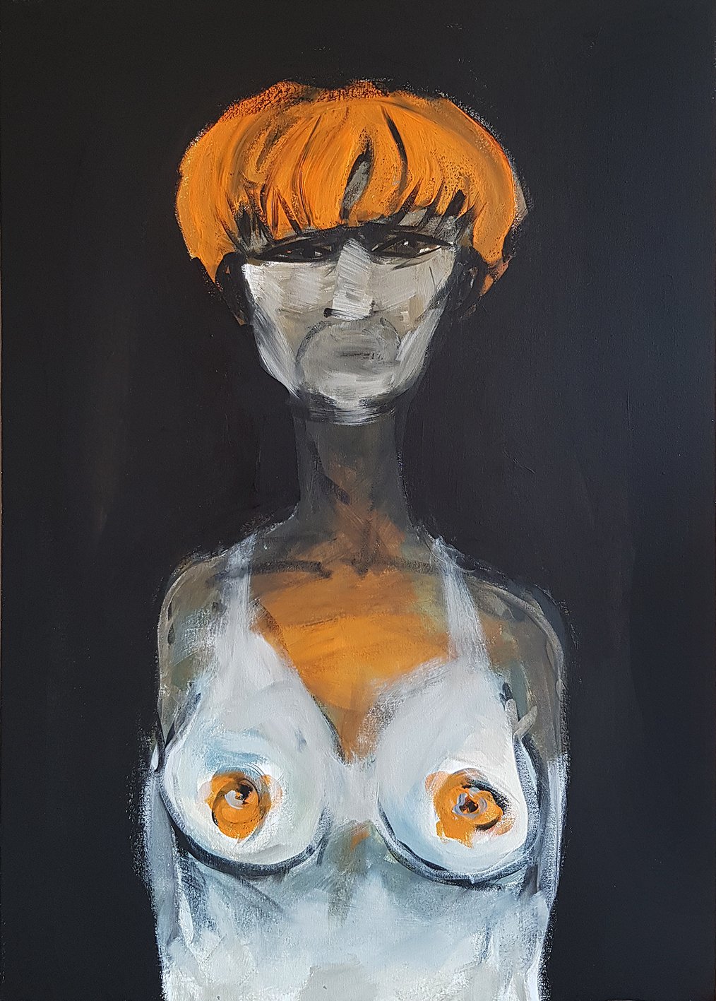 Orangina I 70 x 100 cm I Acrylfarbe auf Karton I 2021