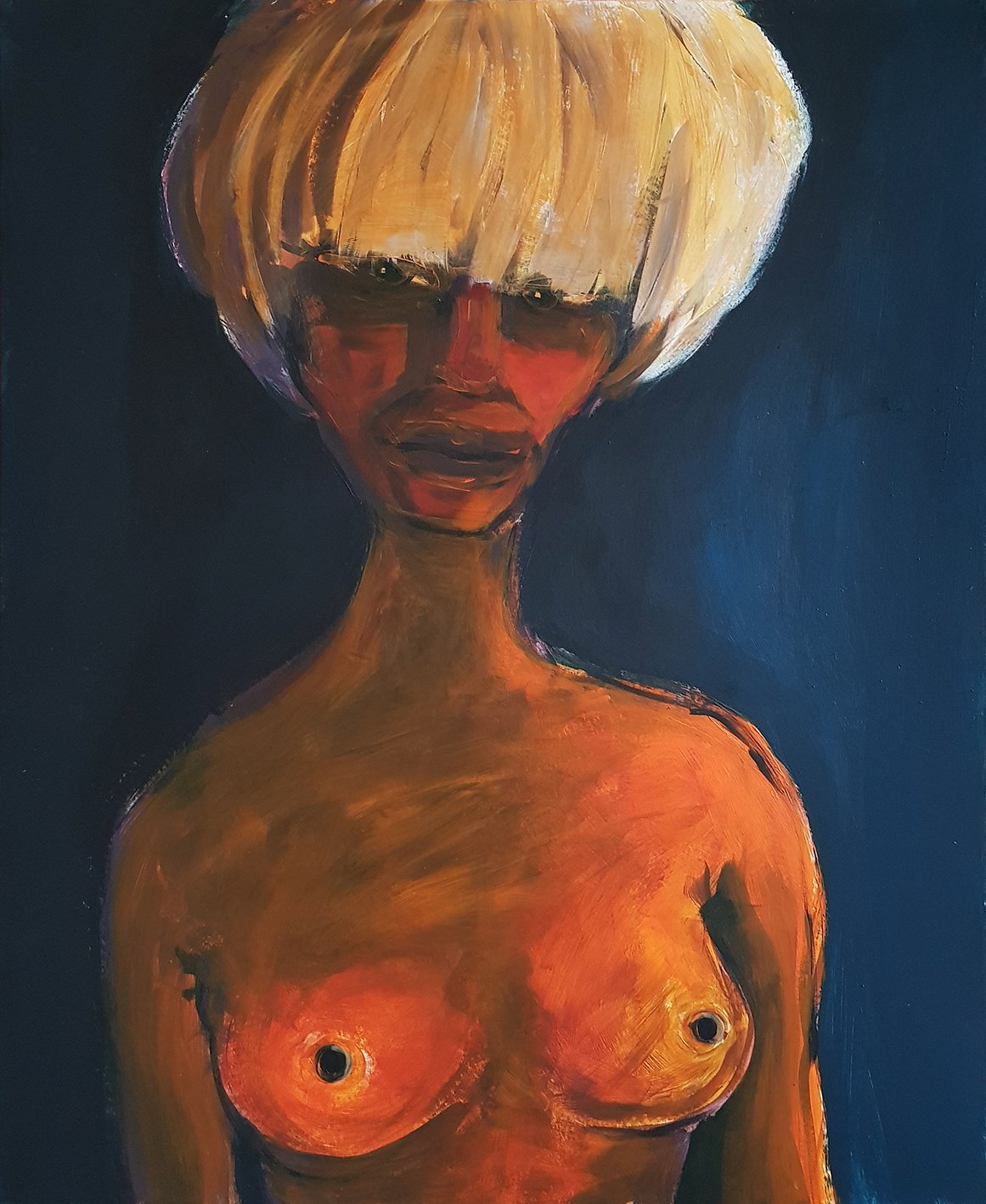 Mandarina I 80 x 100 cm I Acrylfarbe auf Karton I 2021 (Kopie) (Kopie)