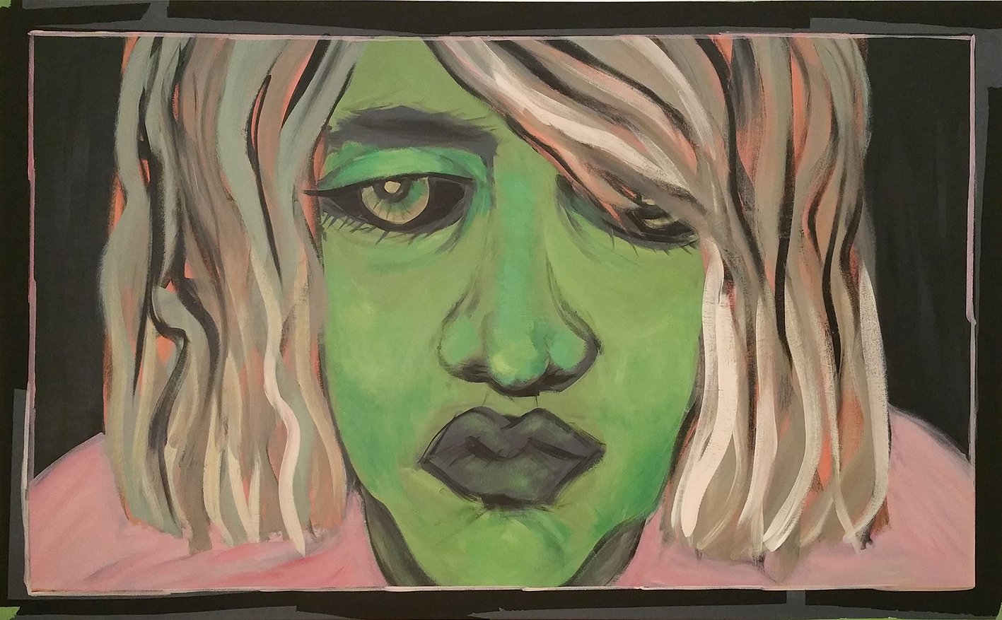Wer bin ich l 150 x 100 cm l Acryl auf Leinwand I 2018