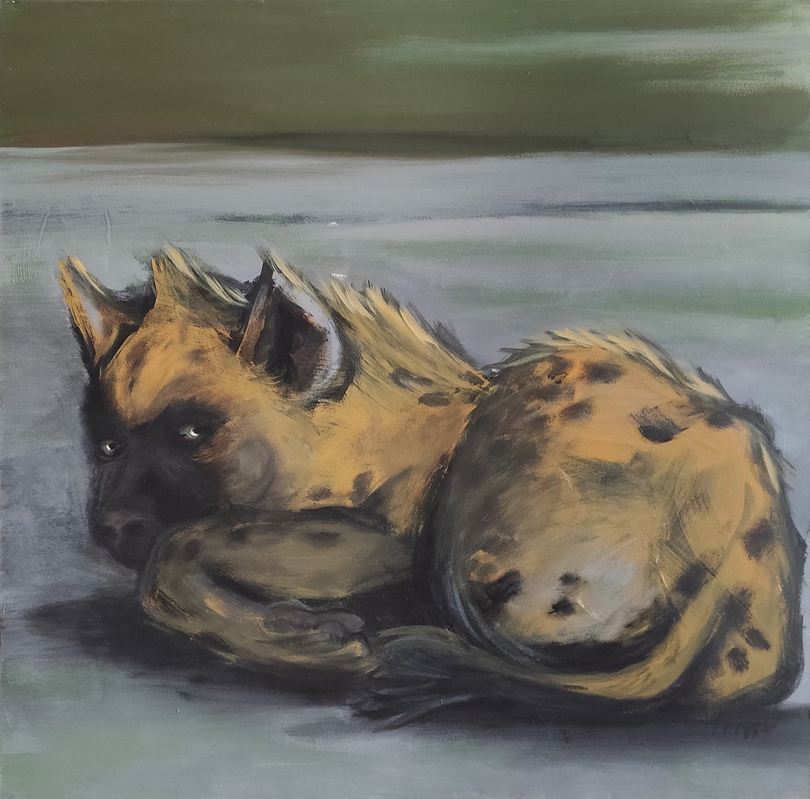Lazy Hyena I l 130 x 96 cm l Acryl auf Leinwand I 2004