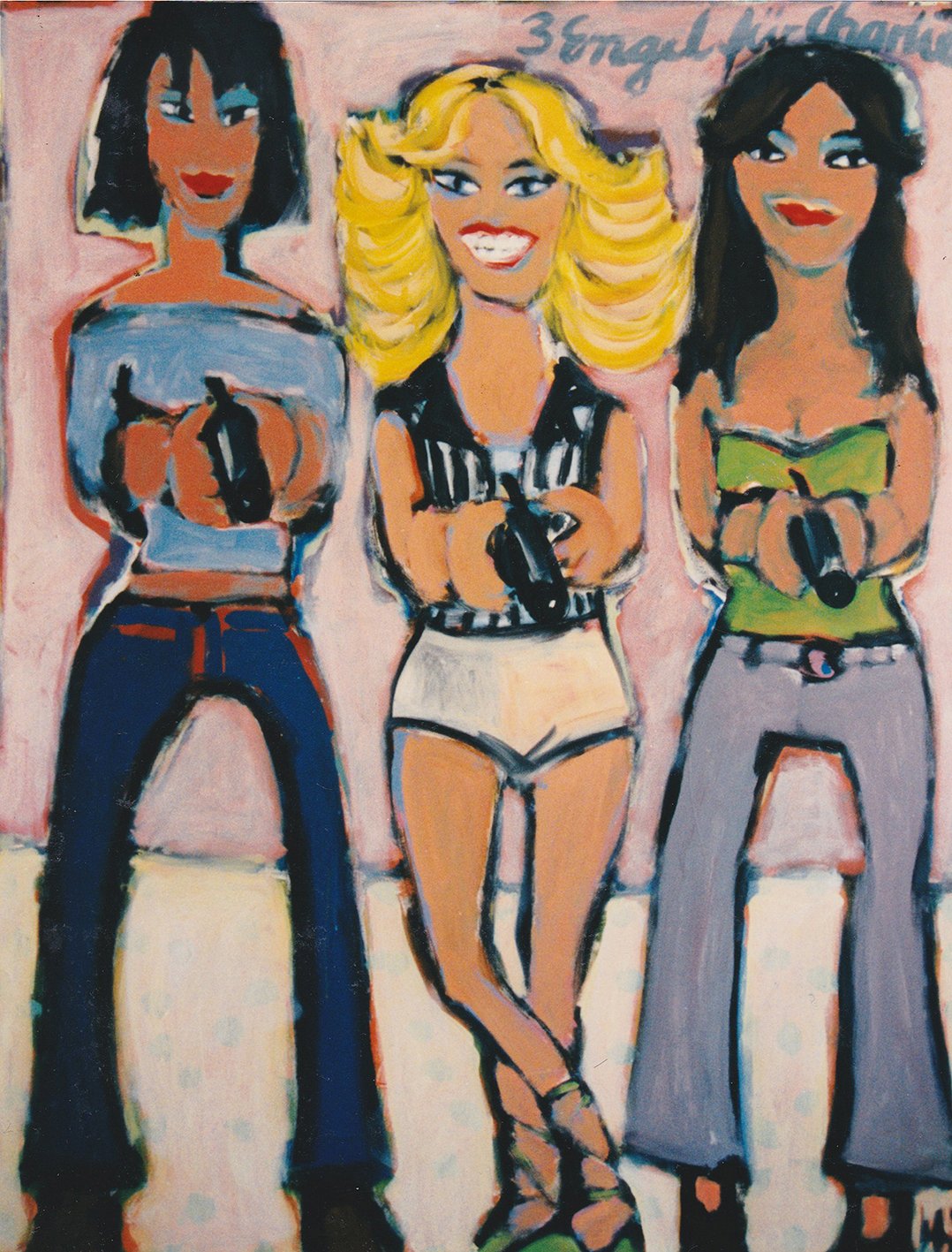 3 Engel für Charlie l 130 x 170 cm I Acryl auf Leinwand I 1999