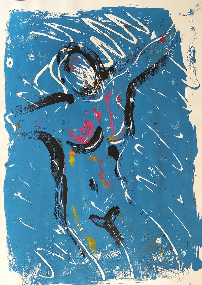 Akt I Siebdruck I 30 x 40 cm I Papier I 1990
