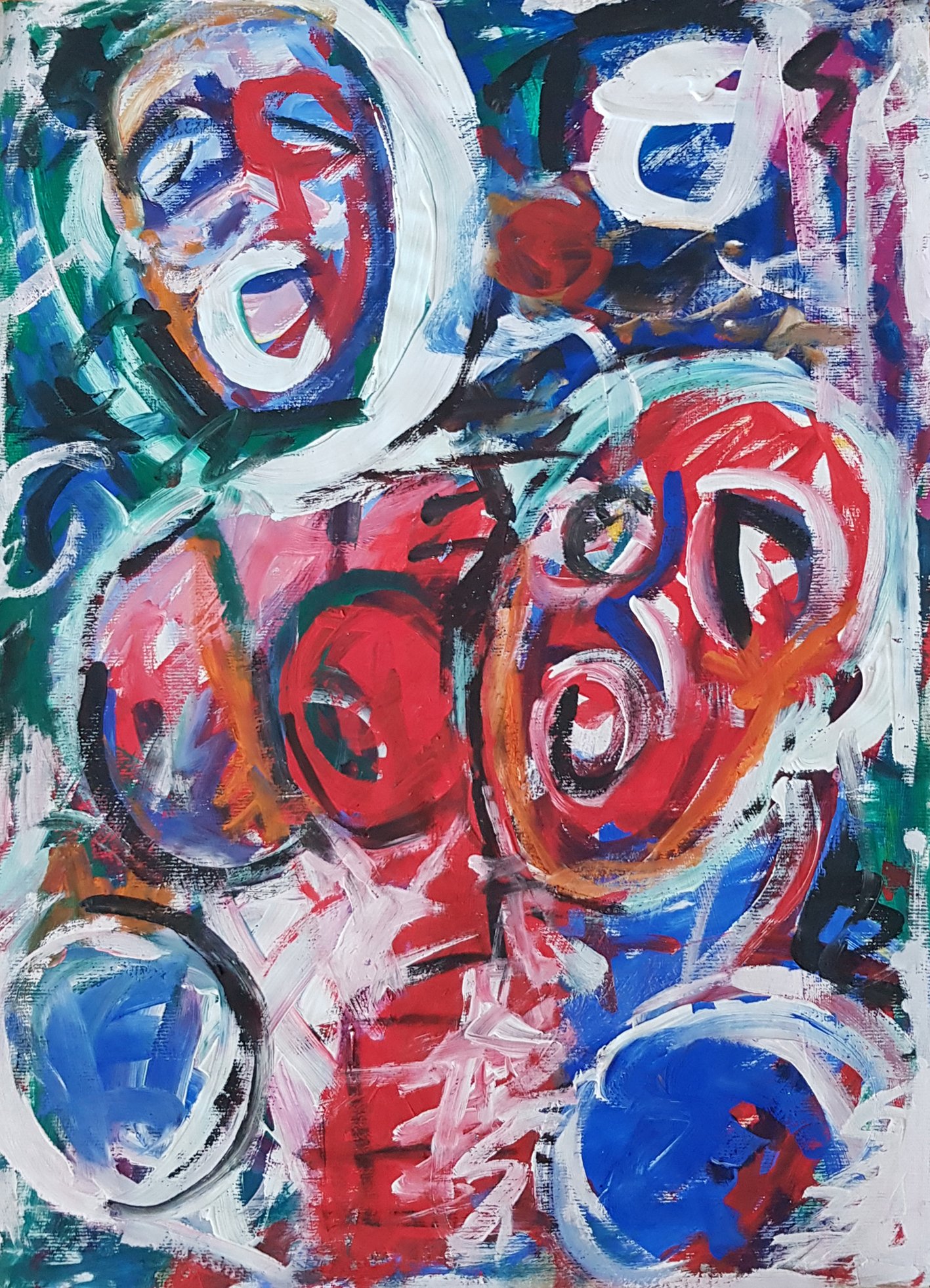 o.T. I Acrylfarbe auf Papier I 60 x 80 cm I 1990