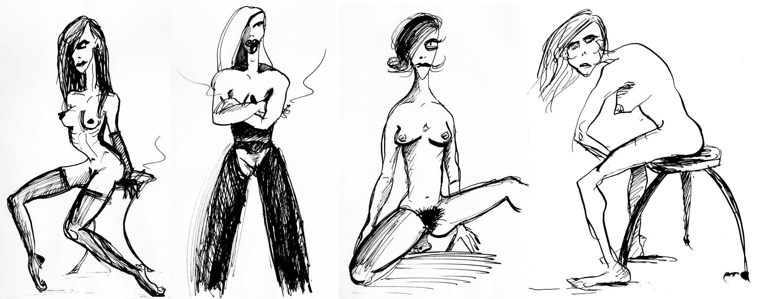 o.T. I Tusche auf Papier. I. 2014