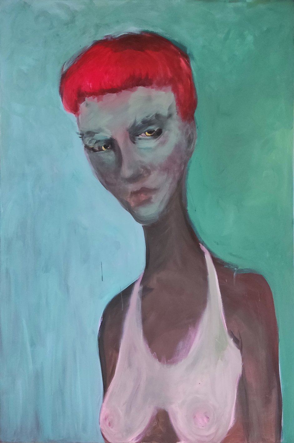 Redhead I 100 x 150 cm I Acrylfarbe auf Leinwand I 2025