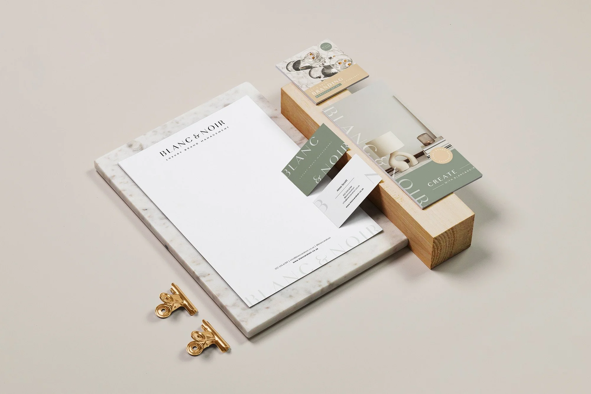 Blanc & Noir Stationery