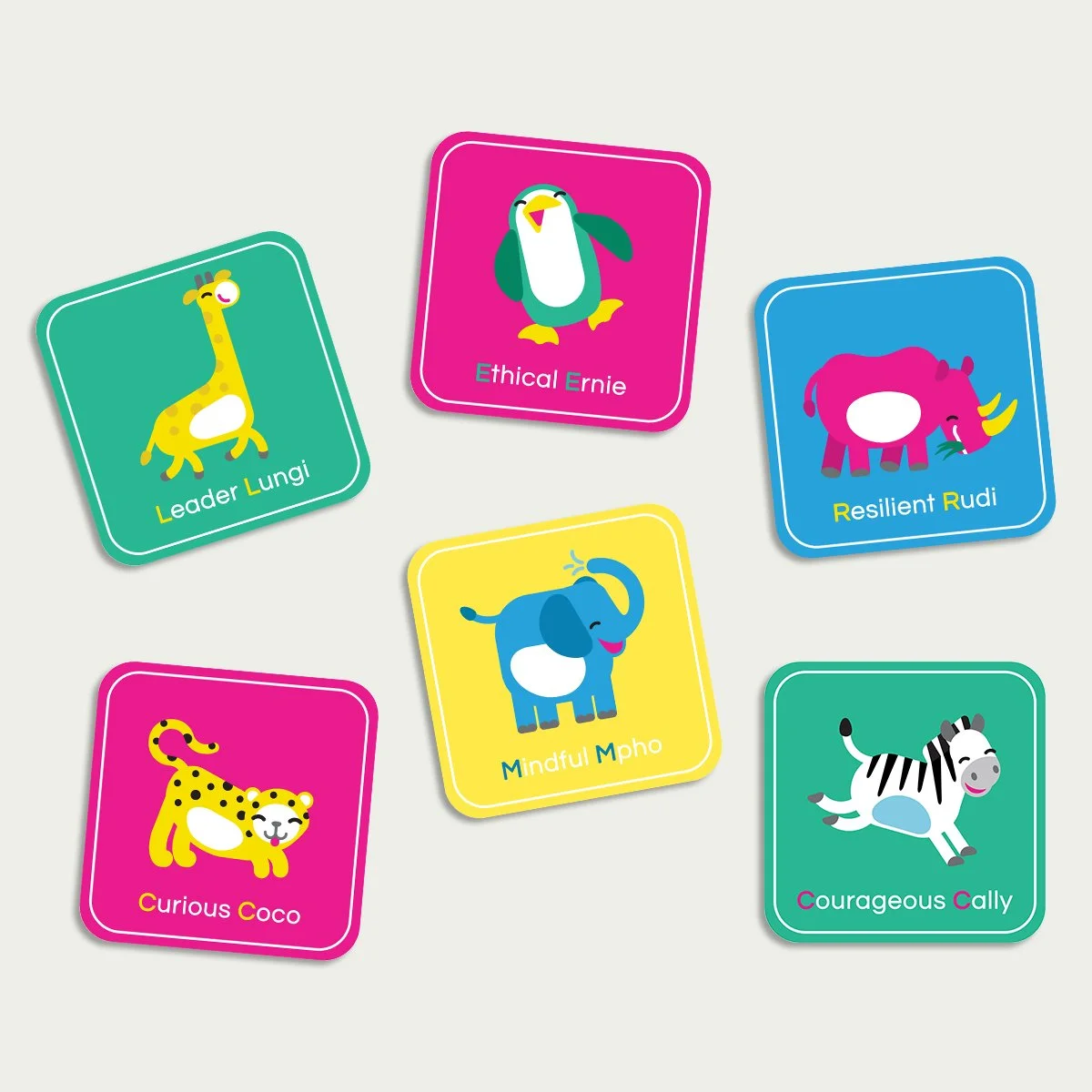 Table View preschool and creche animal characters