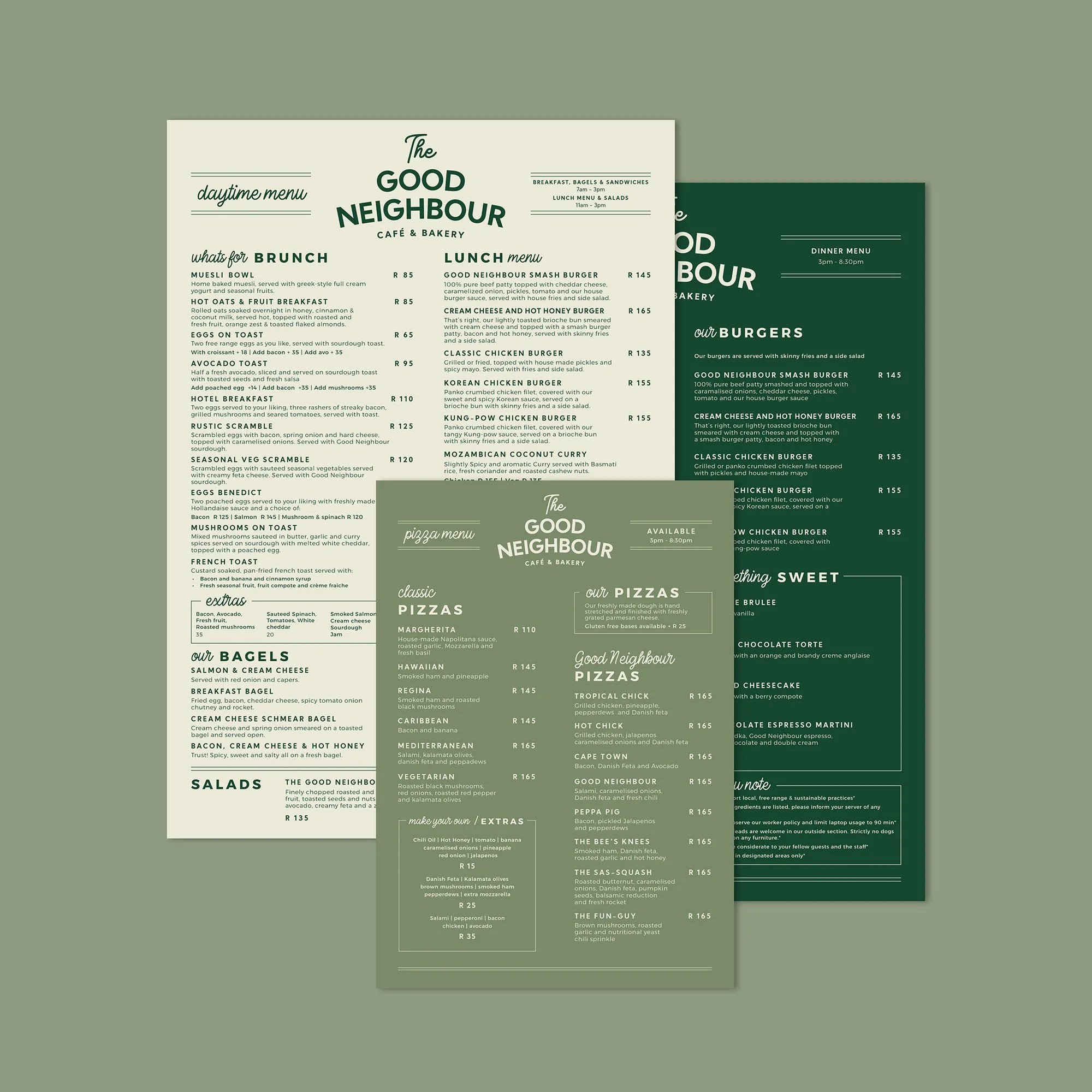 The Good Neighbour menus