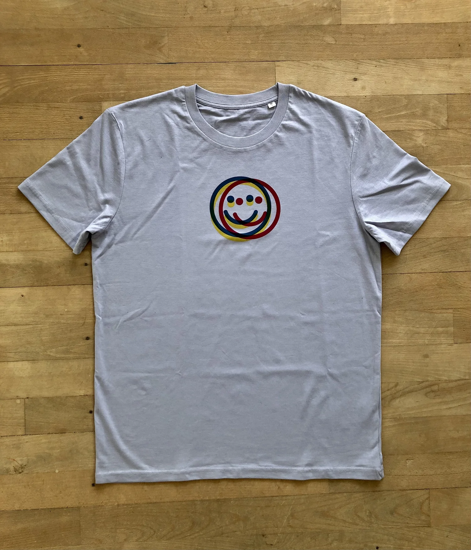 Smiley lilac adults t-shirt — LucyRead