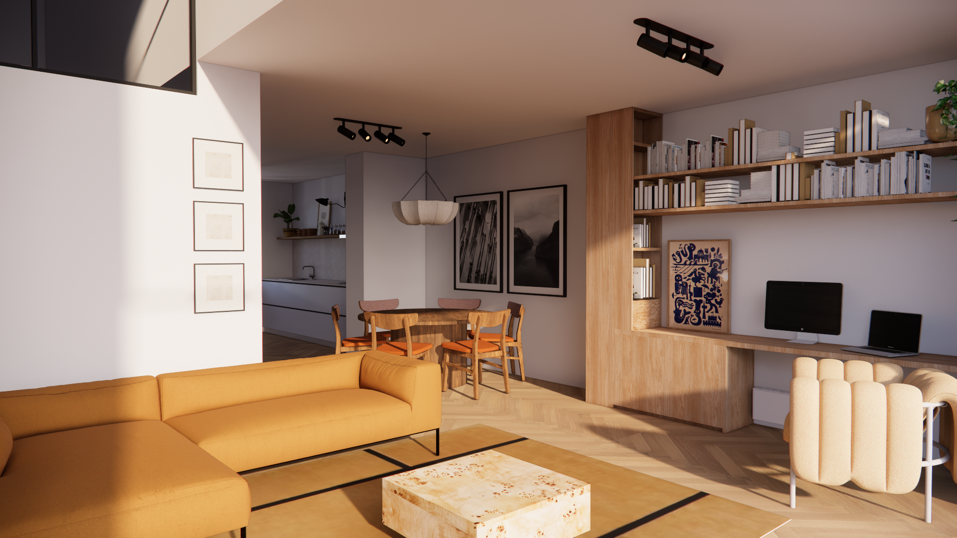 Amsterdam apartment remote interior design direction