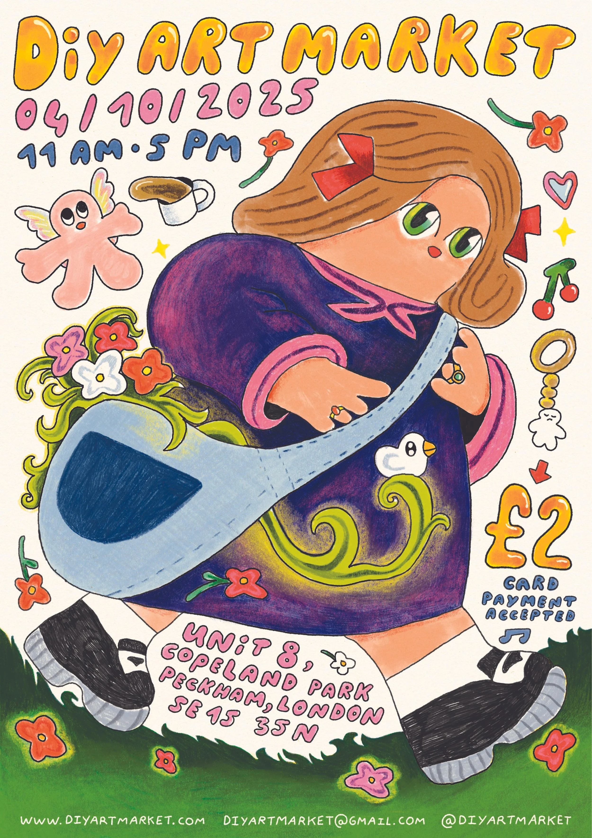 Poster made for the DIY Art Market in London