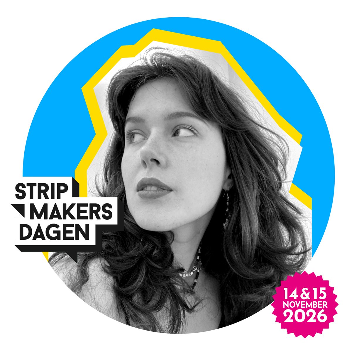 Nova de Hoo Portfoliomarkt Stripmakersdagen 2025 in Cacaofabriek Helmond