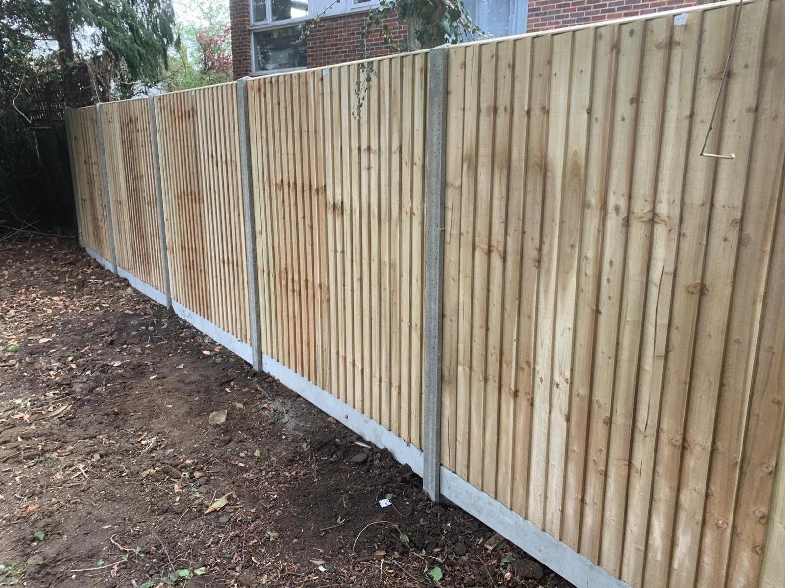 New fence installed and ground cleared