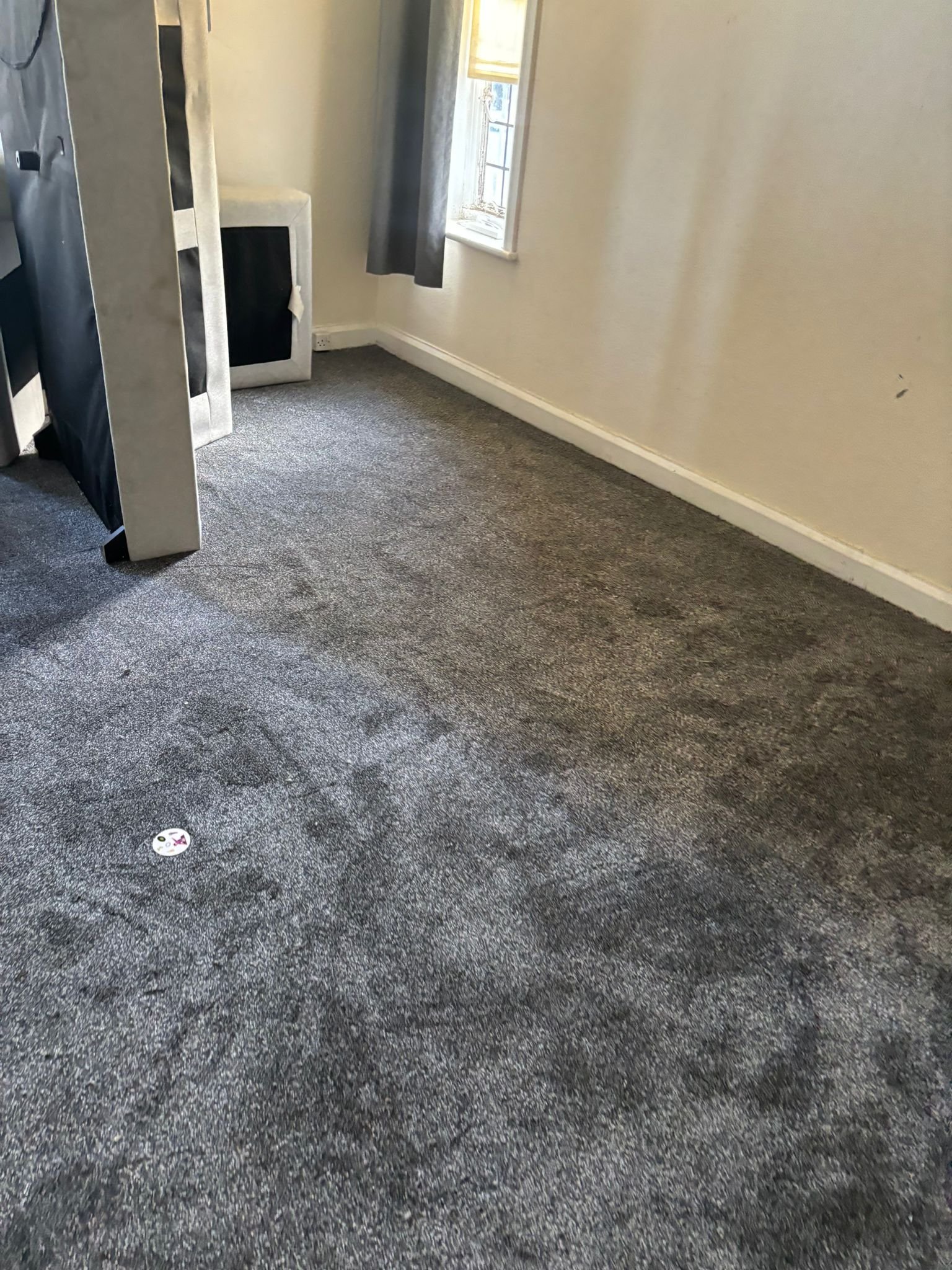 new carpet in the bedroom