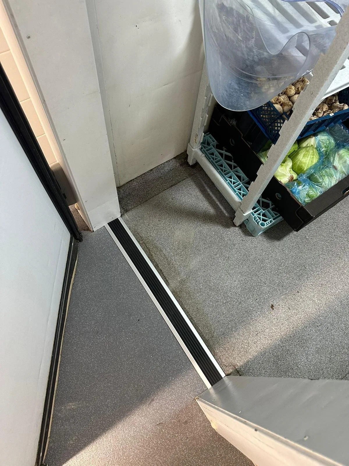 Water getting under the plastic cracked flooring