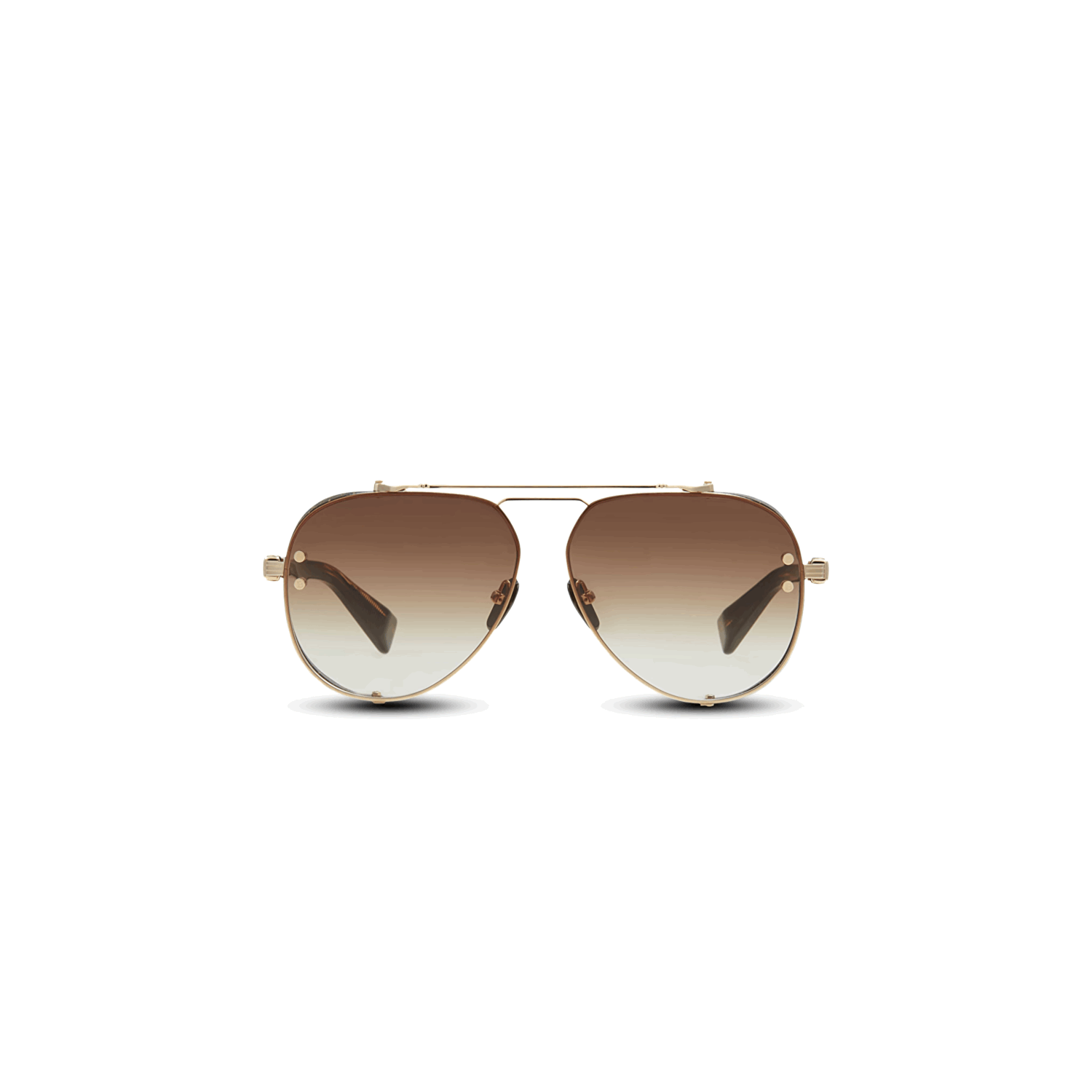 Balmain Cream Aviator Sunglasses with Brown Lenses Balmain PREMIER Sunglasses | Free Shipping | Edward Beiner main image 4