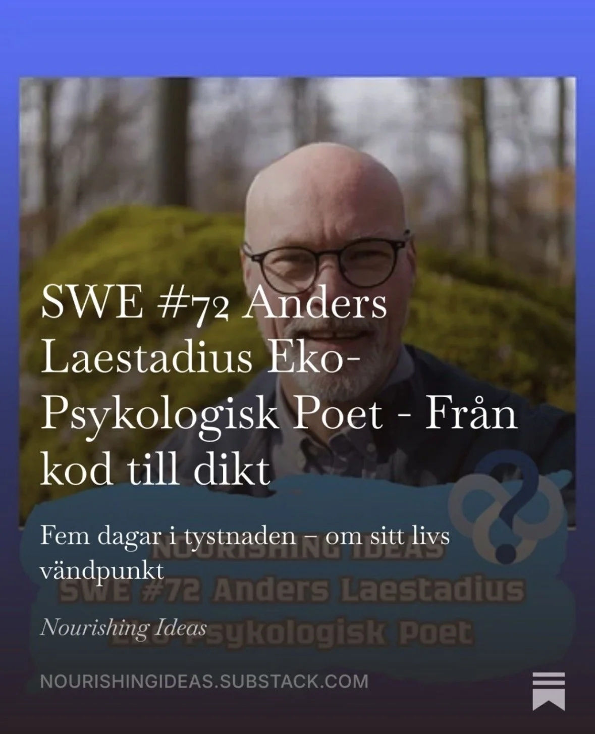 Medverkan i podden Nourishing Ideas