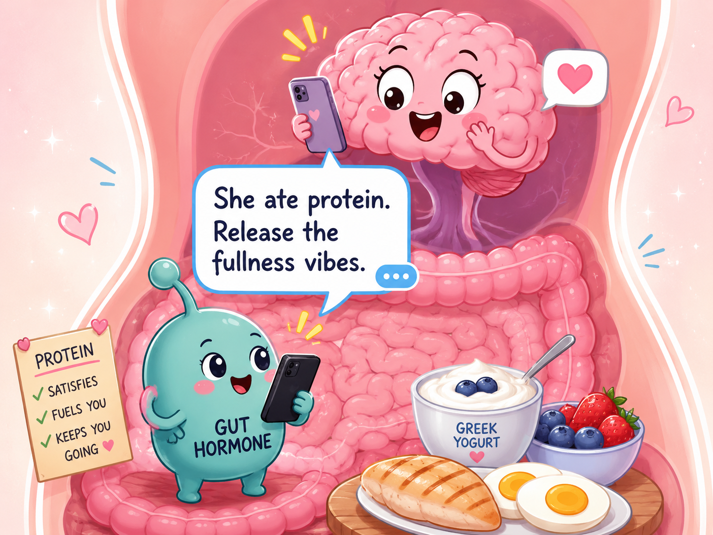 GLP-1, Eggs, and the Fullness Hormone: Your Gut Is Basically Texting Your Brain 📱🍳