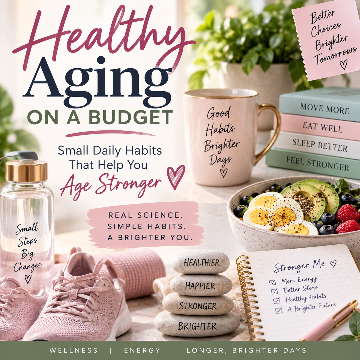 Healthy Aging on a Budget: Small Daily Habits That Help You Age Stronger ✨