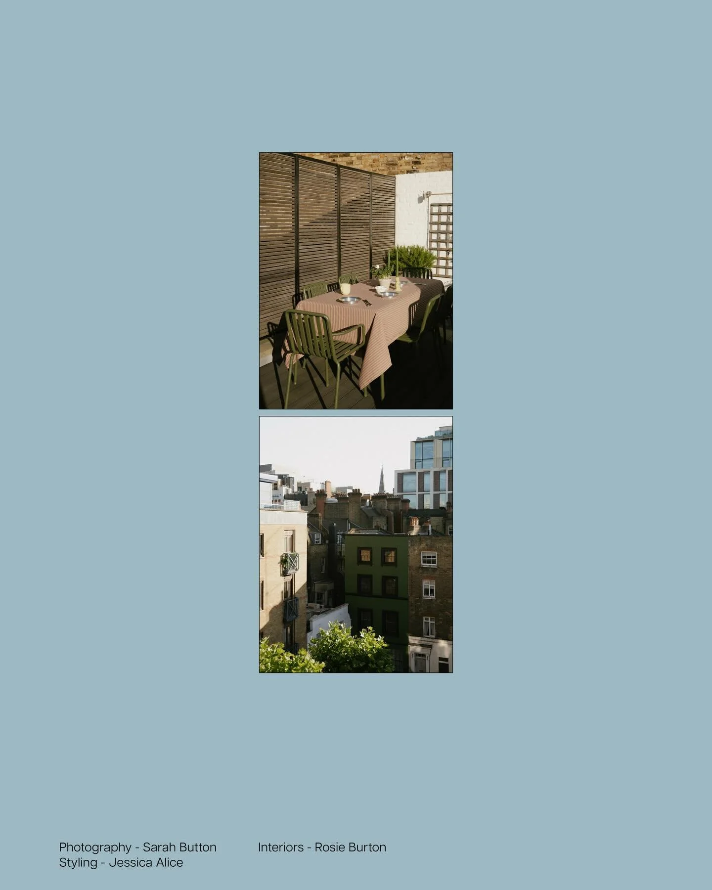 The roof terrace at Fitzrovia Apartment. 

Styled by @jessicaalice_design 
Photographed by @sarahbuttonphoto