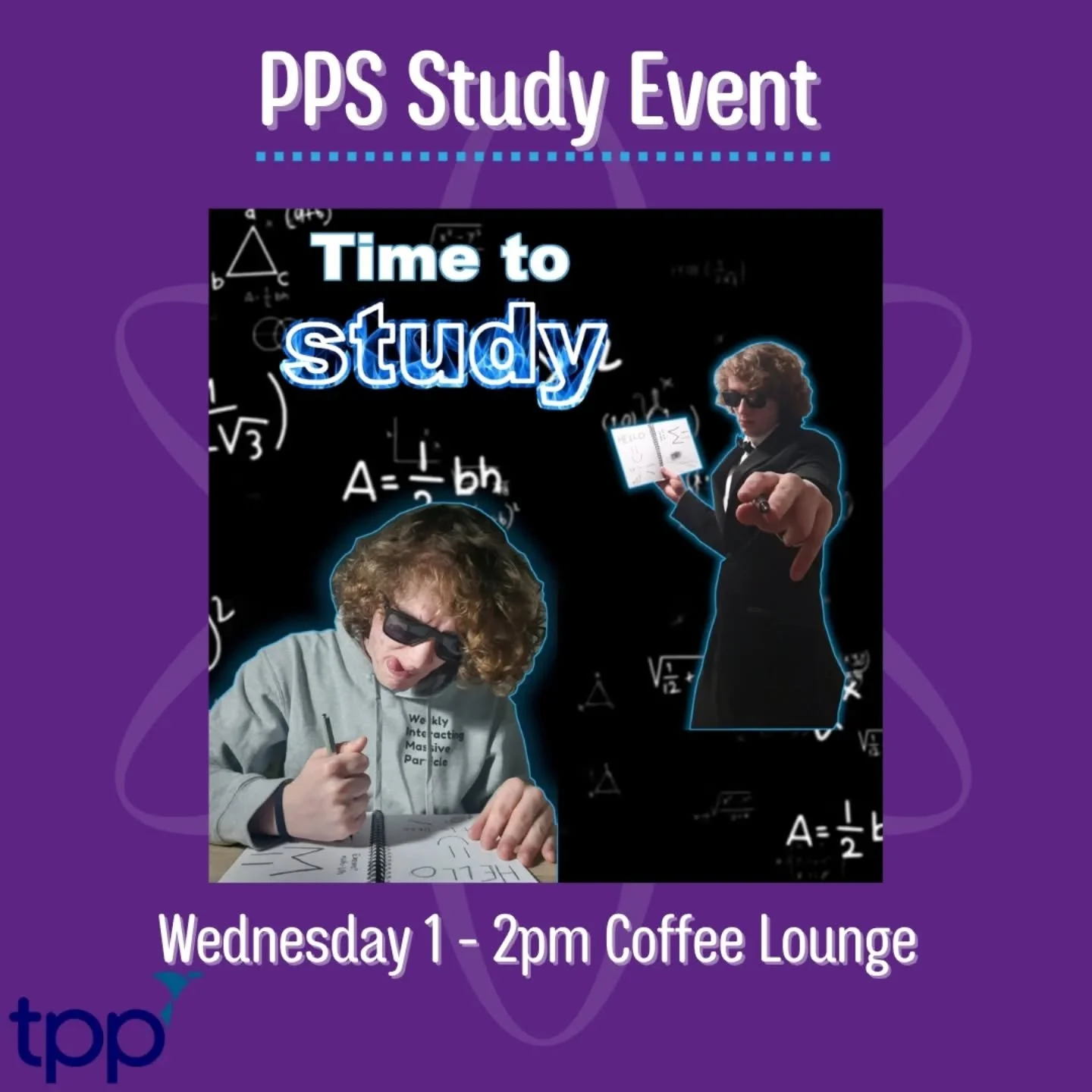 It's time to LOCK IN! 🔒😤
With the PPS study event, you can get some work done, find people to collaborate with and help support each other for the upcoming exams. 📖🖊
