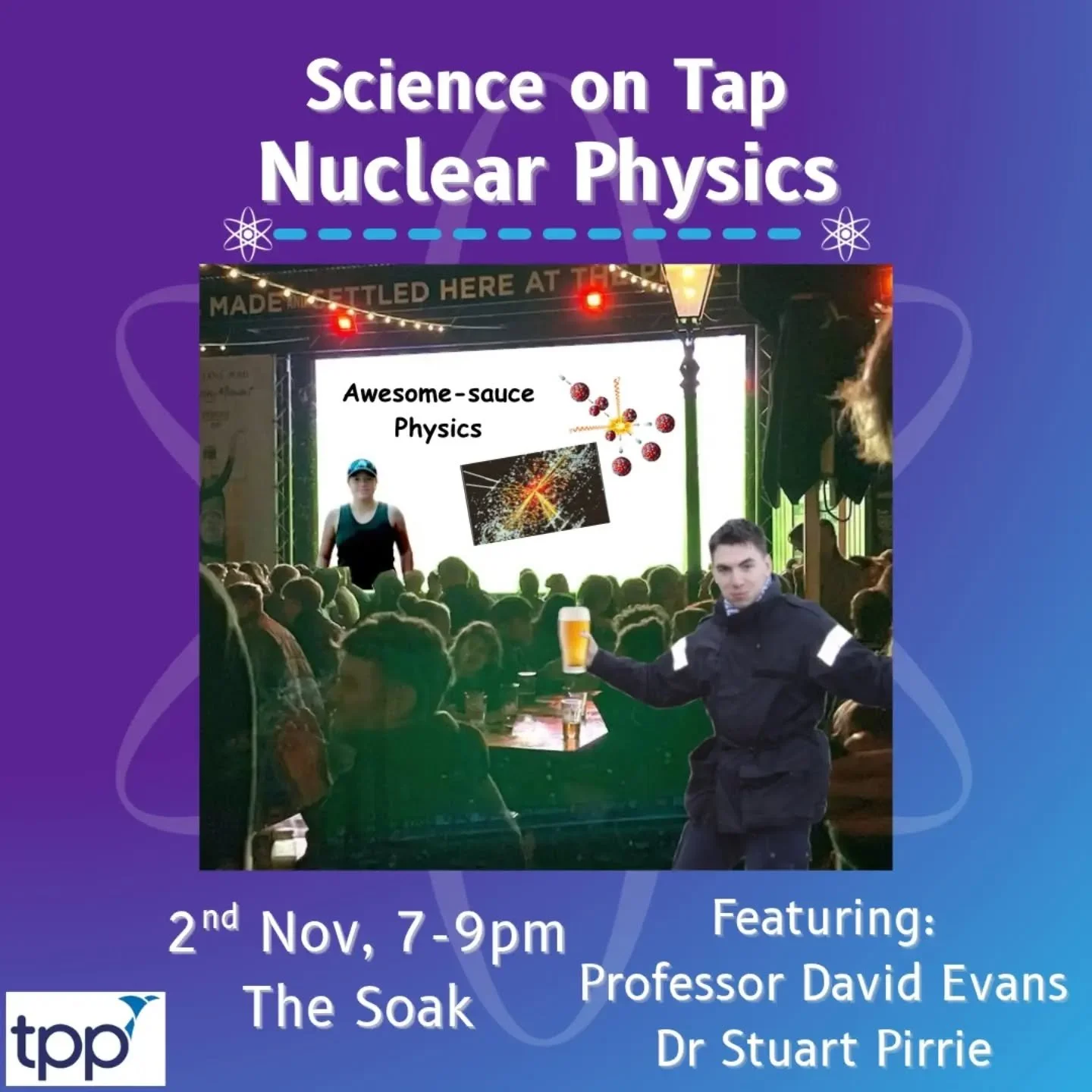 Would you like to learn some fascinating physics without the stress of being examined? 📝 Then come and grab a pint 🍺 with us for some fun lectures at The Soak.
Science on Tap will bring you directly to the source of the current research being done 