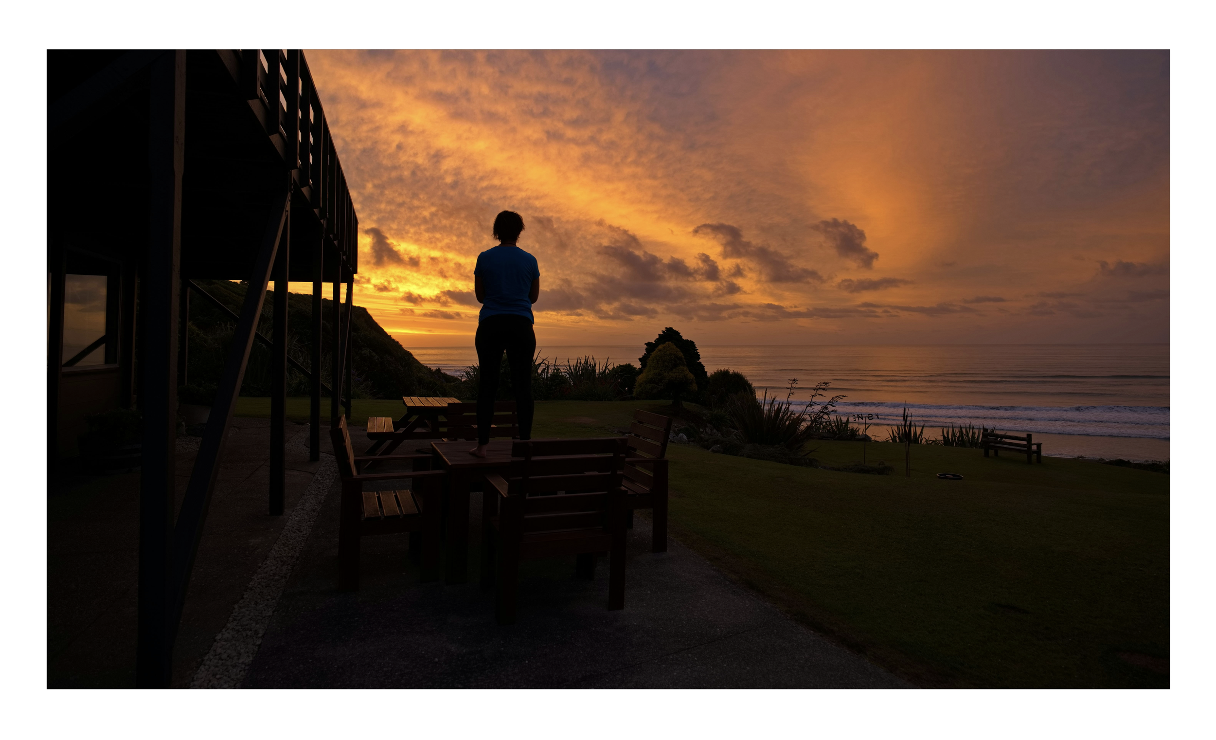 You can watch the sunset and sky on fire from Breakers Boutique Accommodation