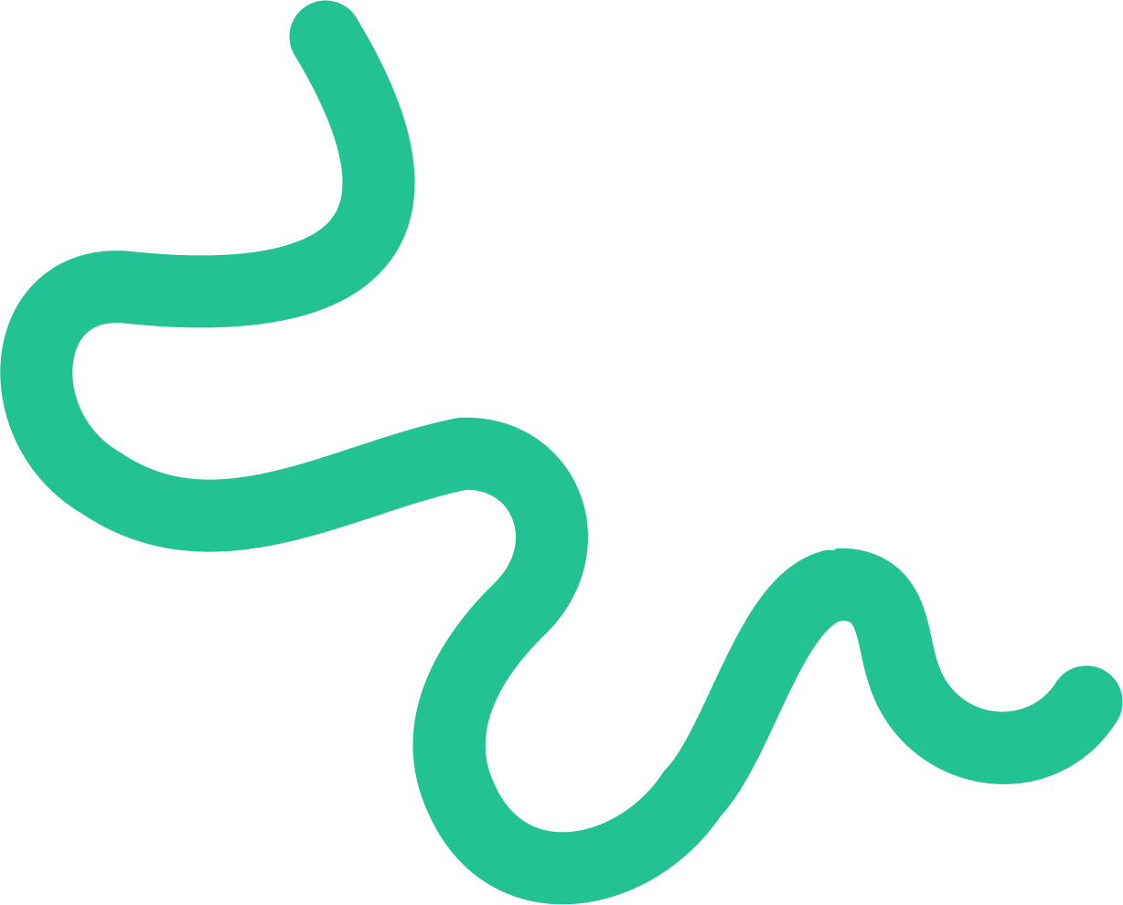 Illustration of a winding, teal-colored road or river on a black background.