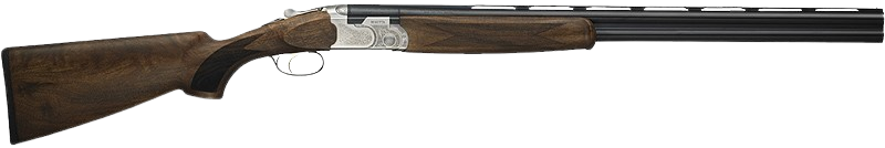 Schweres Gewehr, halbautomatisch, mit Holzschaft und Metallteilen.