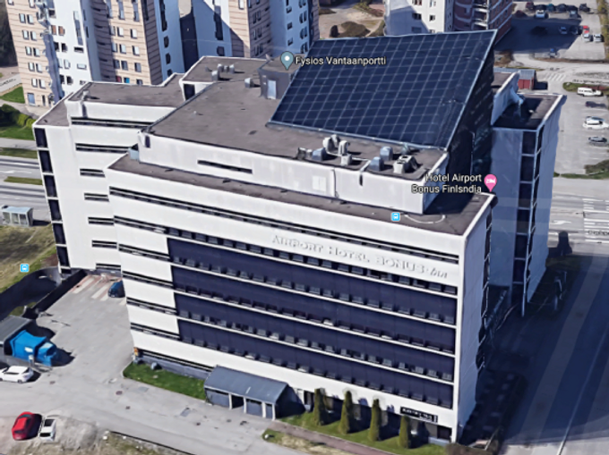 An exterior view of a renovated hotel completed efficiently with the use of the takt schedule.