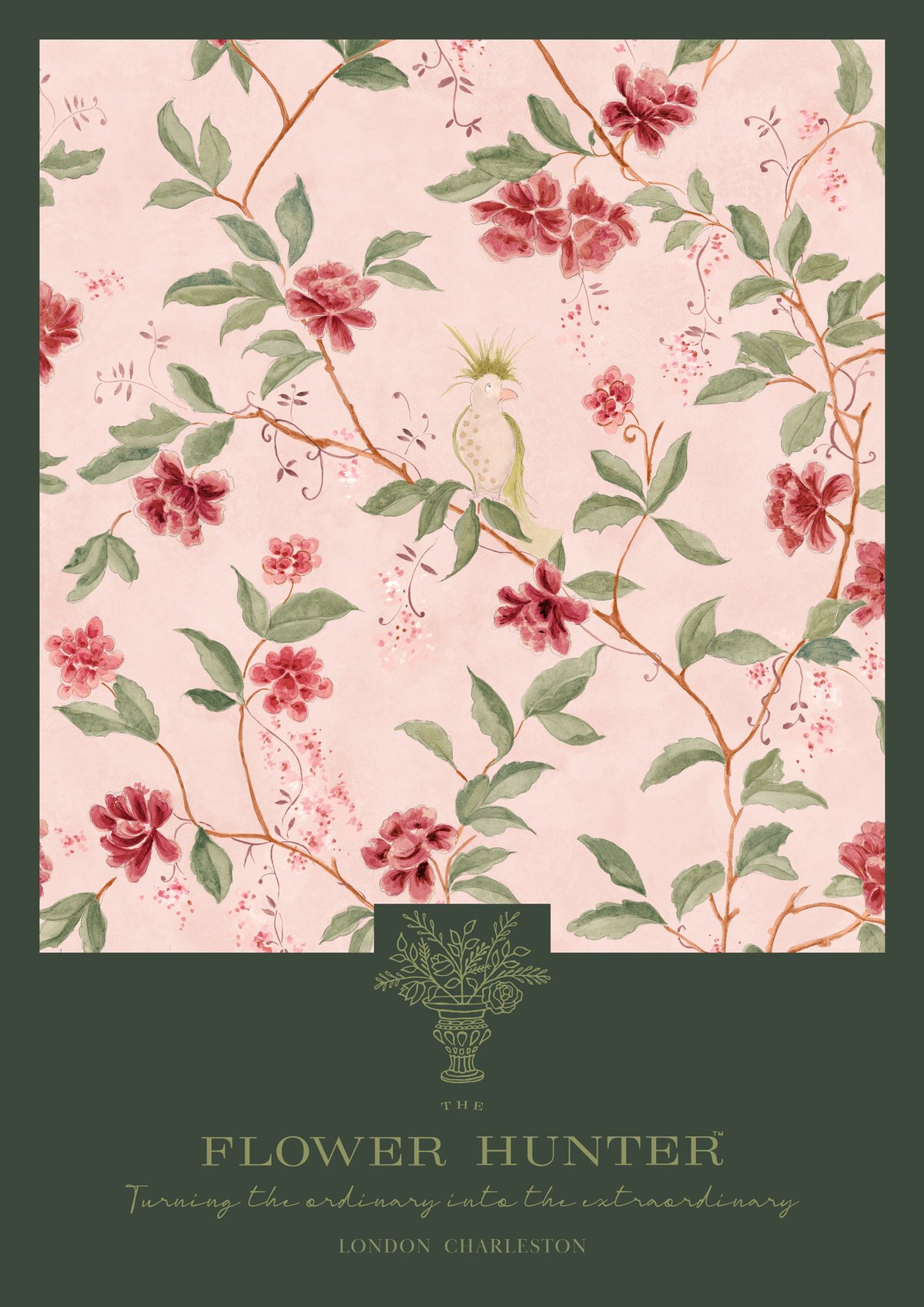 Martha Wallpaper, Tea Rose