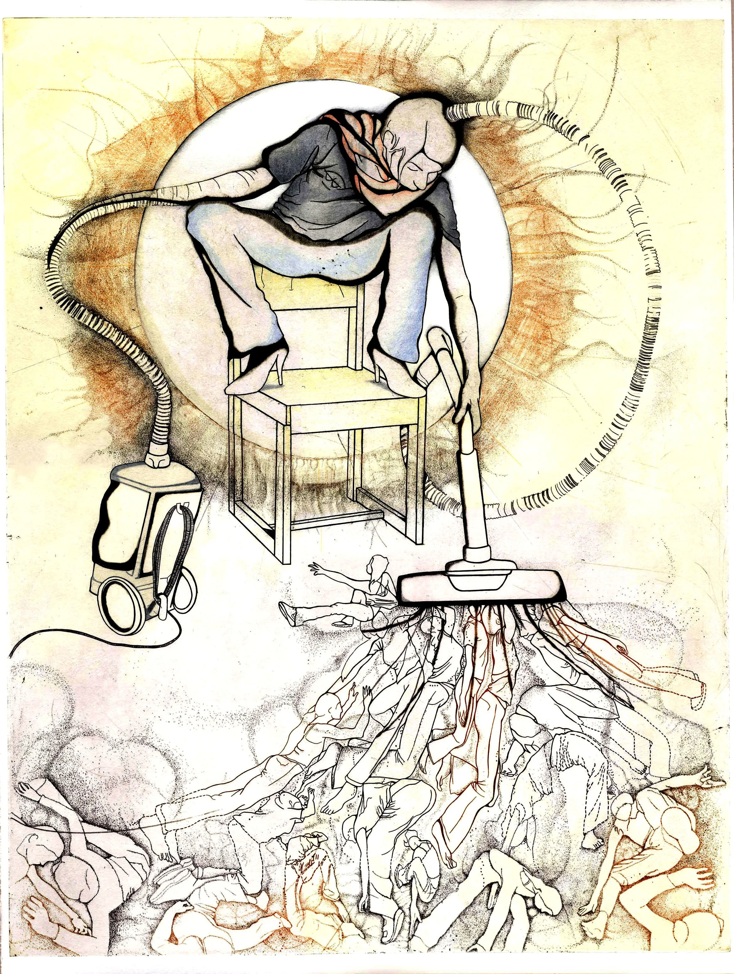 VACUUM AWAY THE DIRT, 30 X 44 cm, 2007