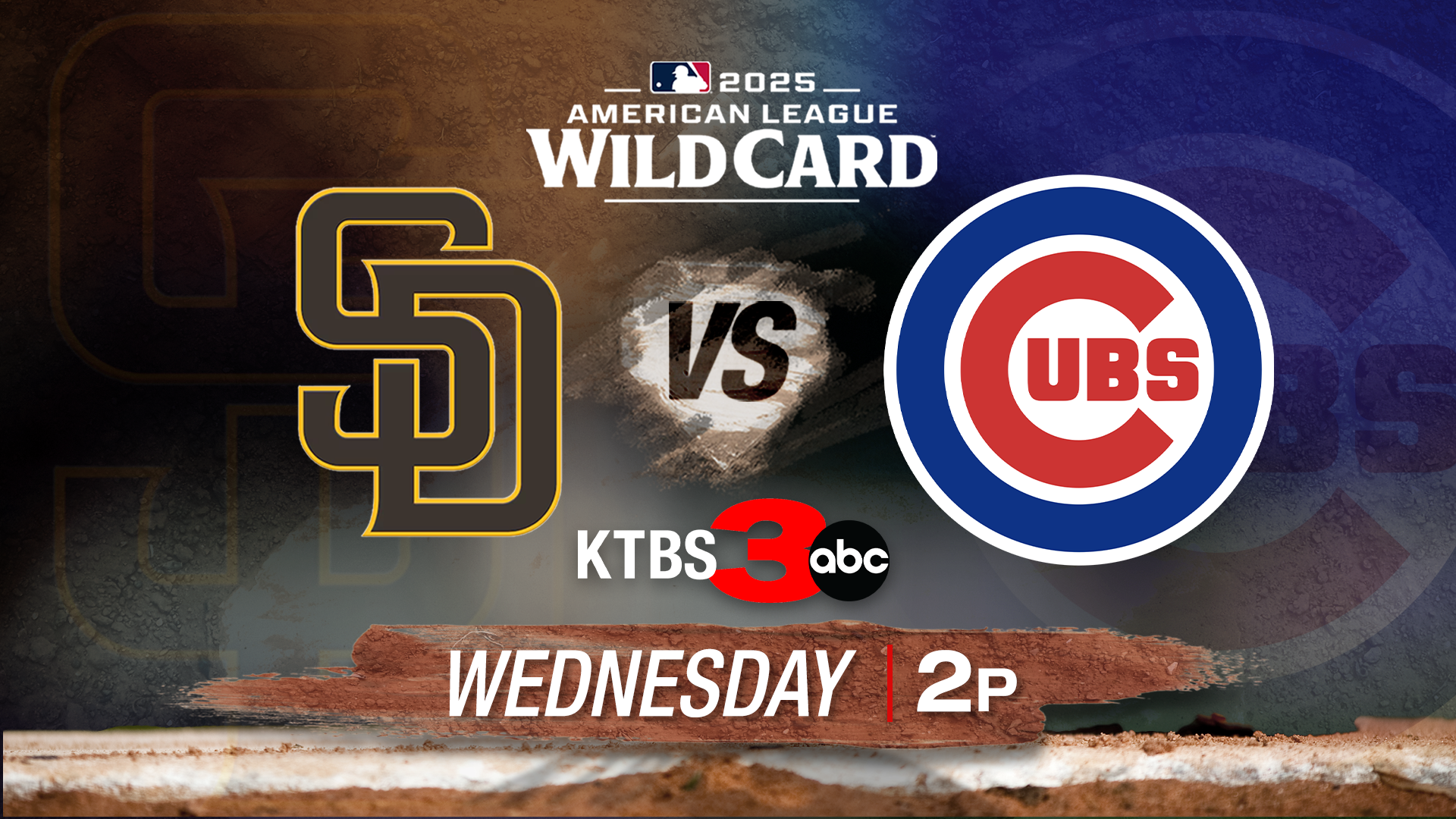 2025 MLB Wildcard - Padres vs Cubs - Wednesday 2pm.png