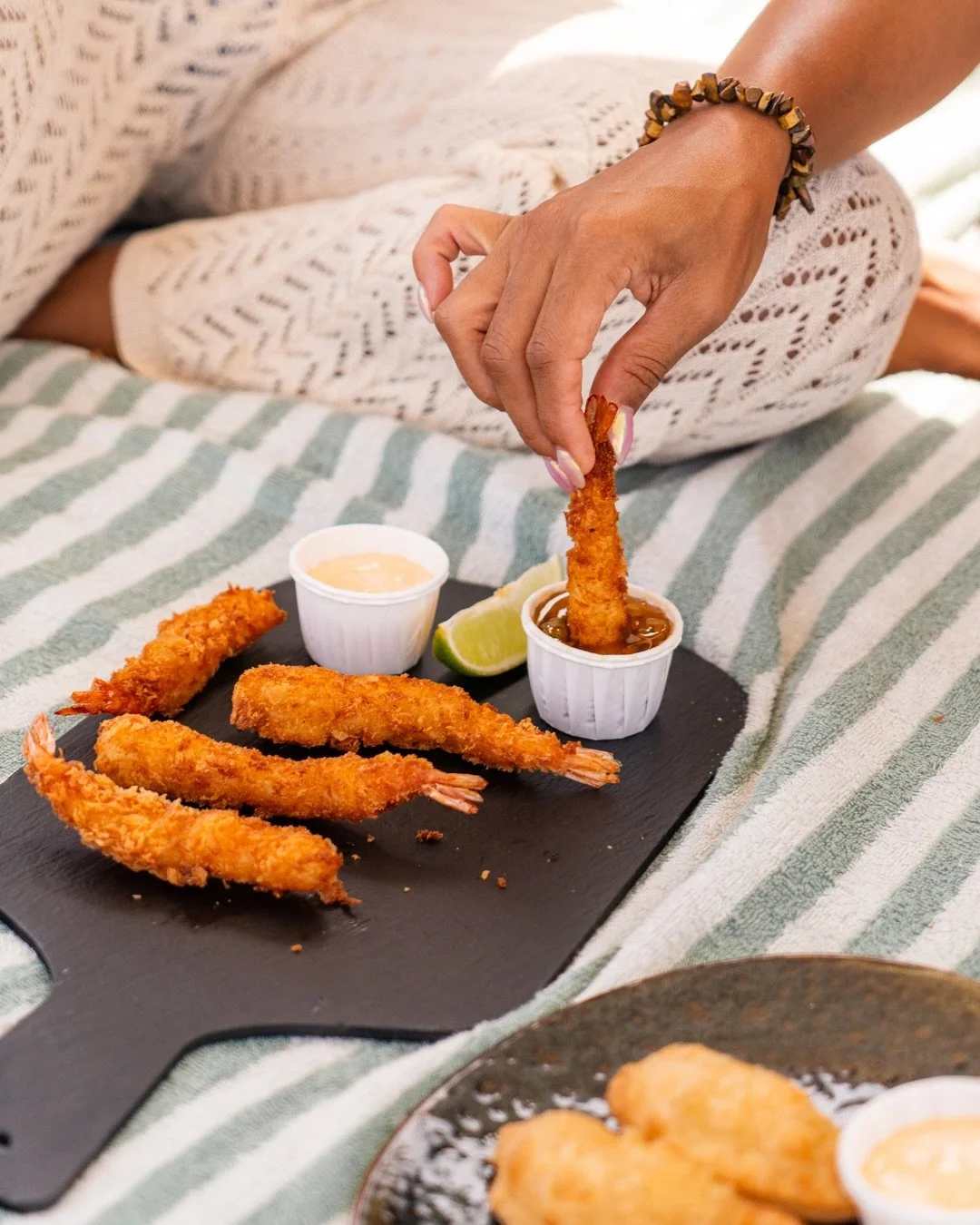 Crispy, golden and made to share.
 #curacaoisland #curacao #beachlife #restaurant #beach #lifeisbetteronthebeach #dushi #brasabeer #zanzibarcuracao #janthielbeach #zanzibarbeach