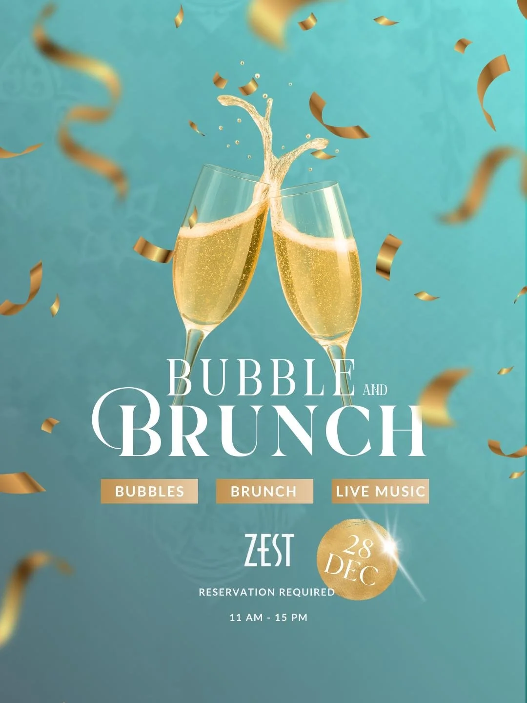 Celebrate the season with Zest's Bubble &amp; Brunch on December 28th &ndash; an experience full of flavor and festive cheer.

Reserve your spot now: zest@janthielbeach.com