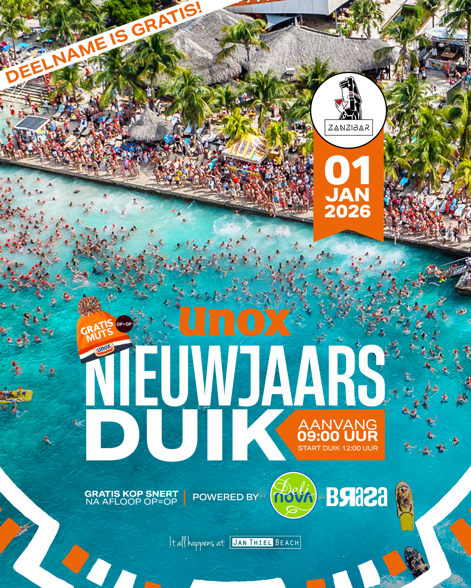 UNOX nieuwjaarsduik